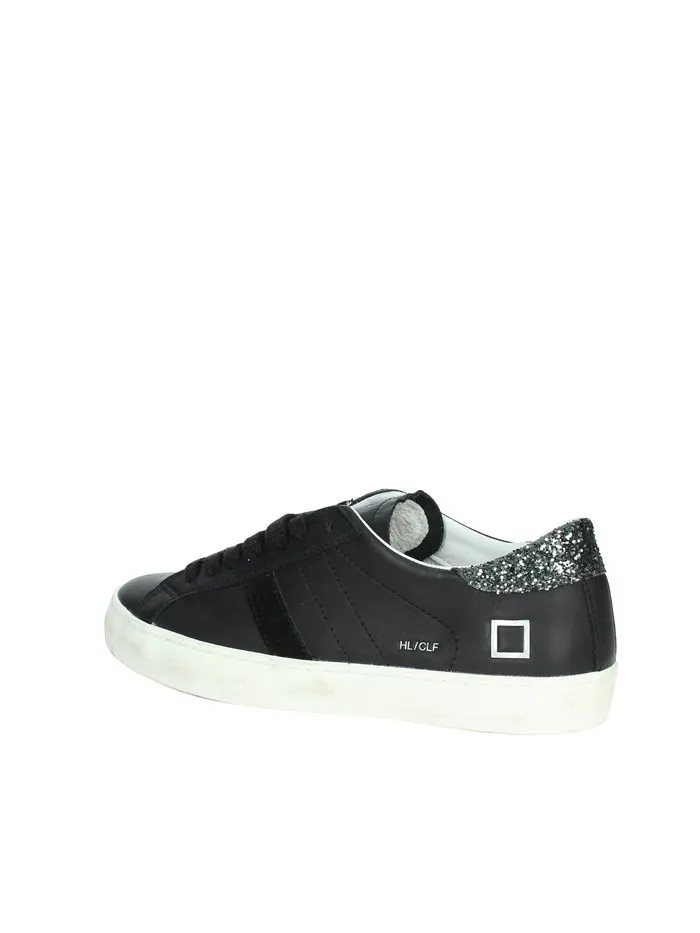 D.A.T.E.  SNEAKERS BASSA W391-HL-CA-BK NERO