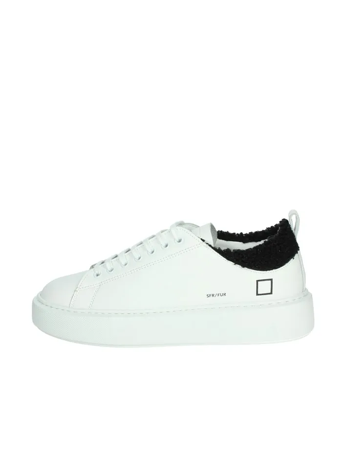 D.A.T.E.  SNEAKERS BASSA W391-SF-TC-WB BIANCO/NERO