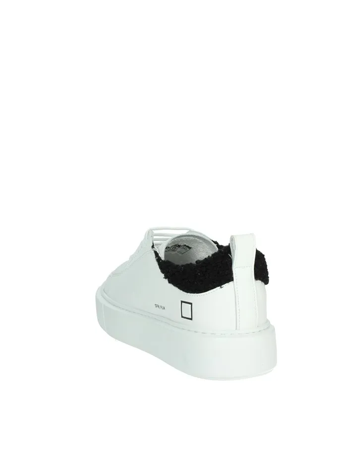 D.A.T.E.  SNEAKERS BASSA W391-SF-TC-WB BIANCO/NERO