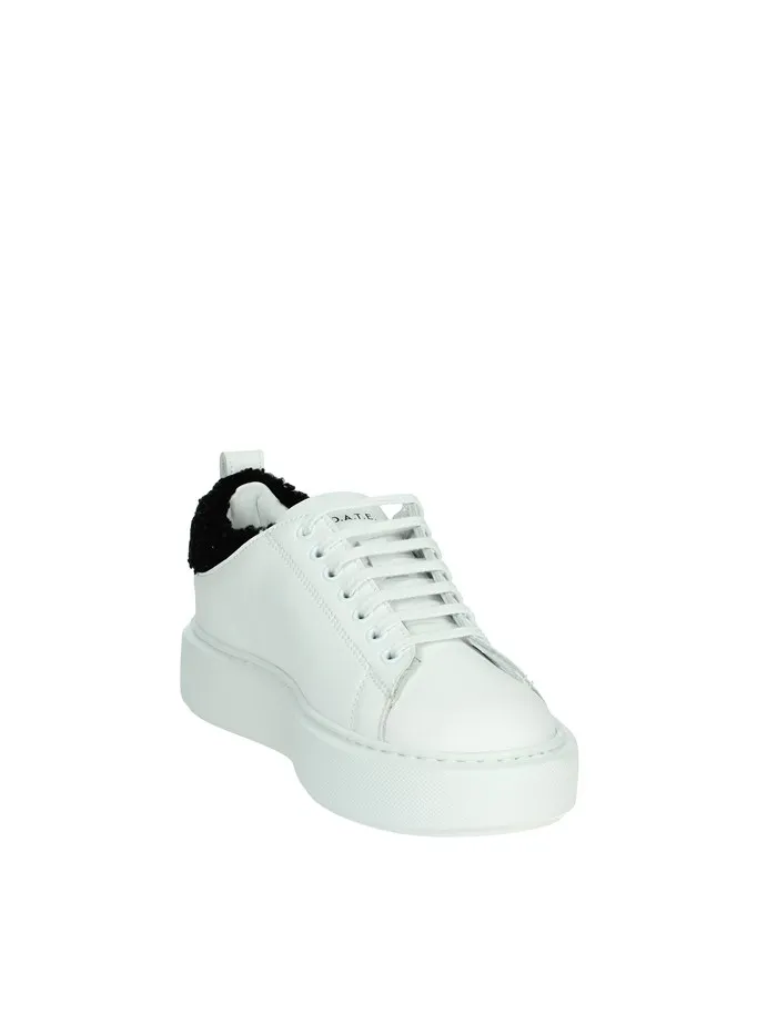 D.A.T.E.  SNEAKERS BASSA W391-SF-TC-WB BIANCO/NERO