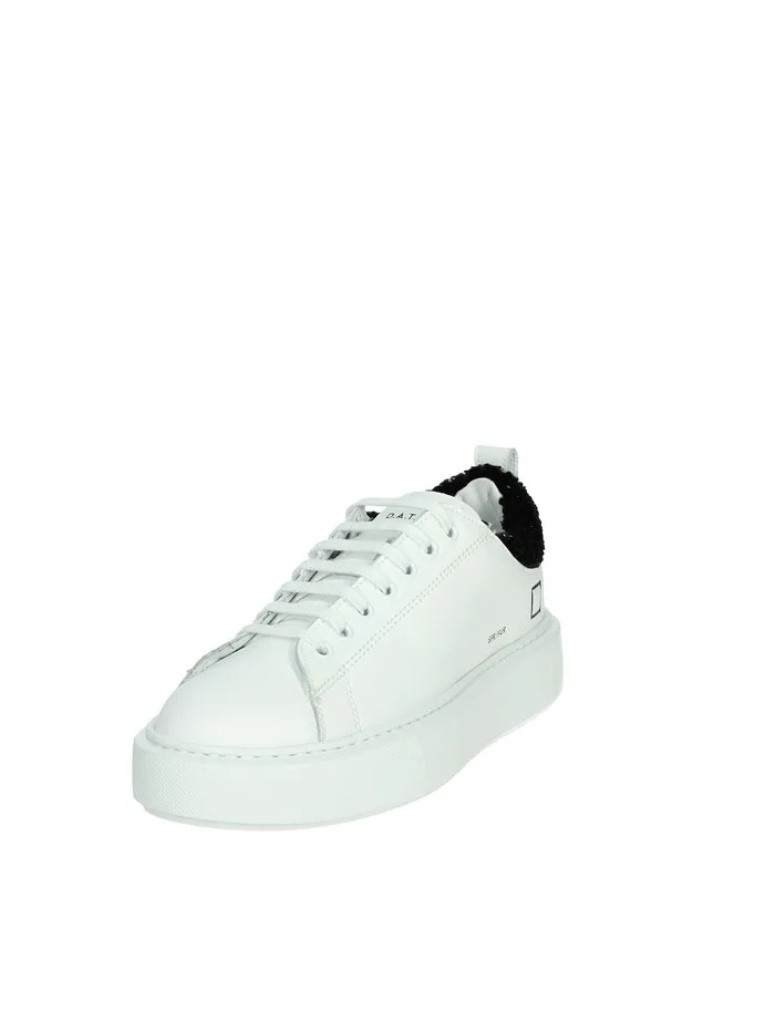D.A.T.E.  SNEAKERS BASSA W391-SF-TC-WB BIANCO/NERO