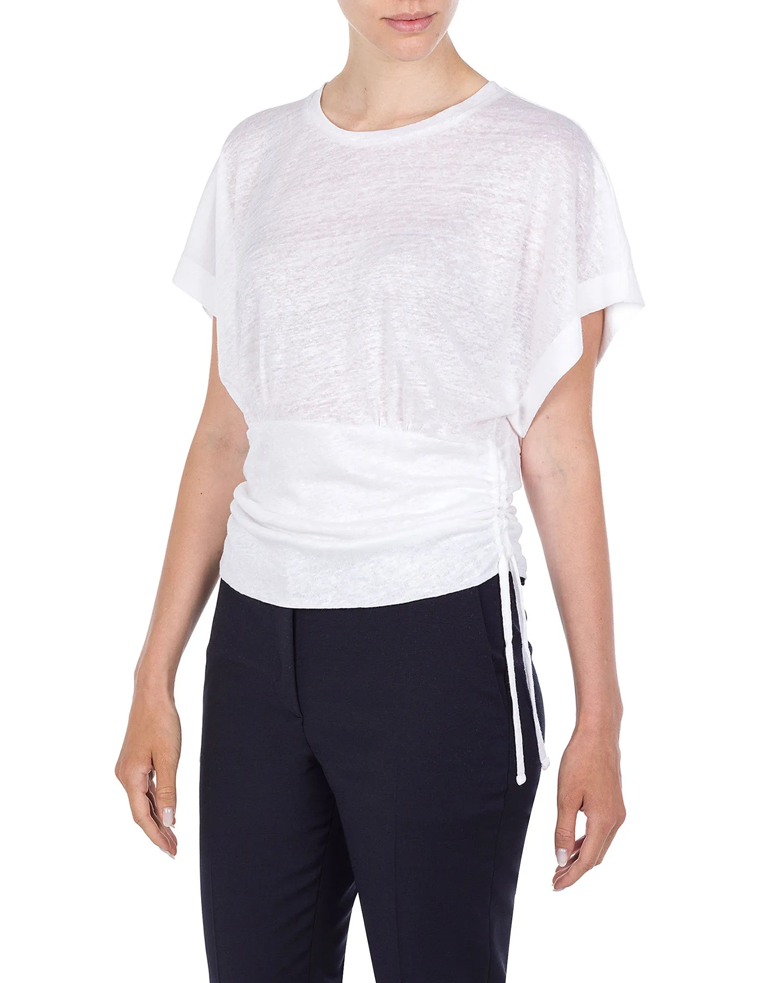 DEPARTMENT FIVE T-shirt Nash con Lacci Bianca