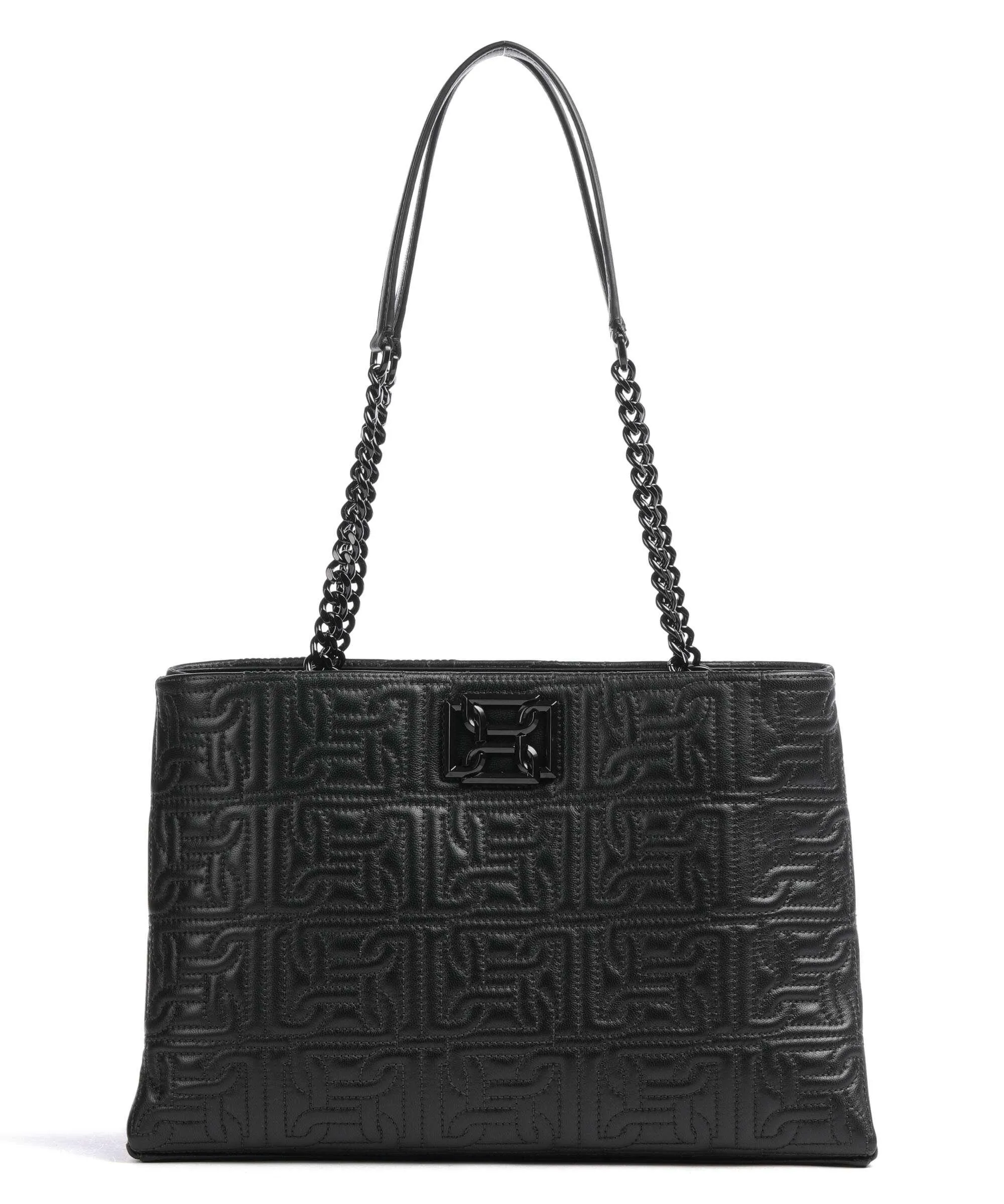  DKNY Delanie Borsa shopper cuoio di agnello nero  