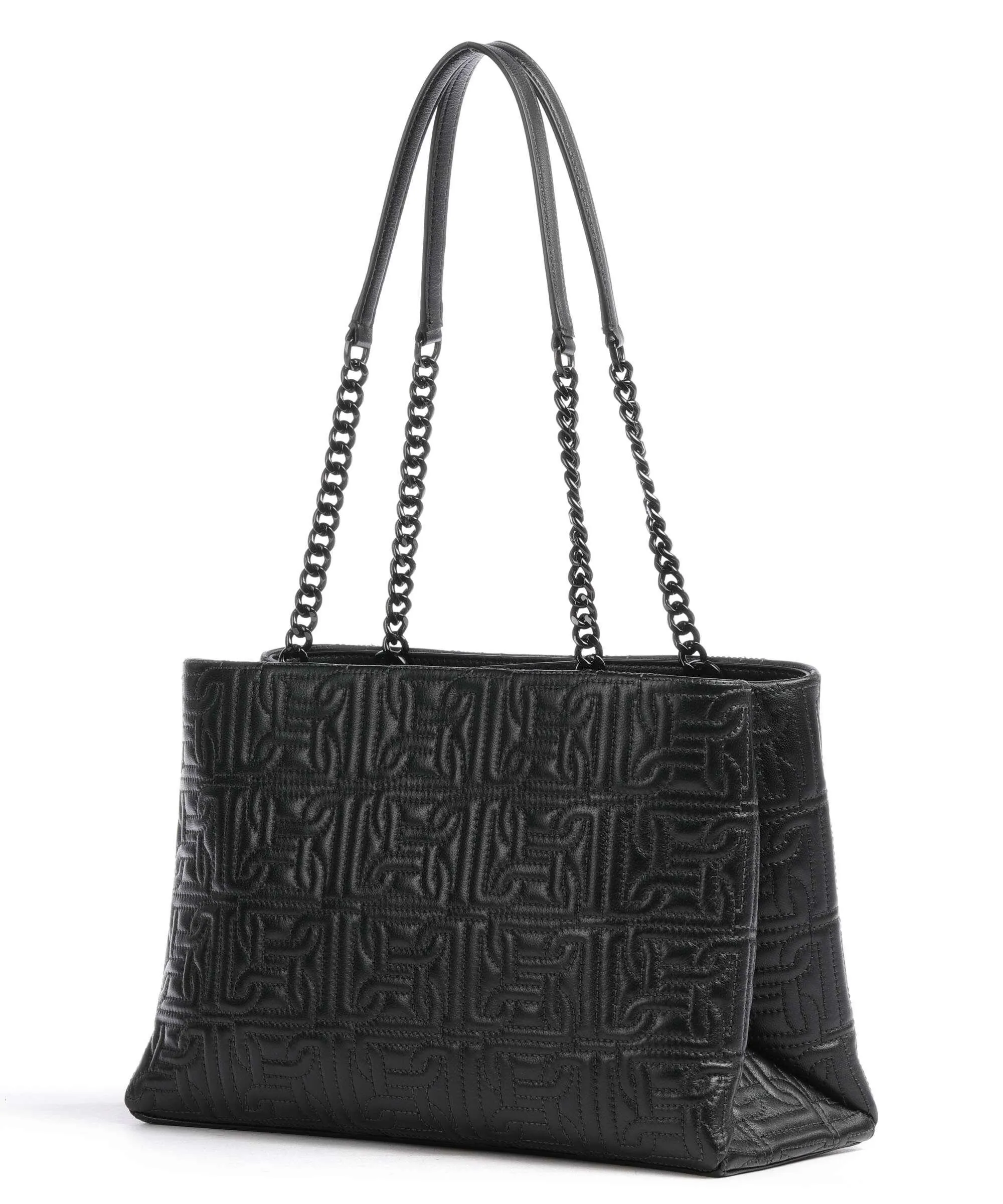  DKNY Delanie Borsa shopper cuoio di agnello nero  