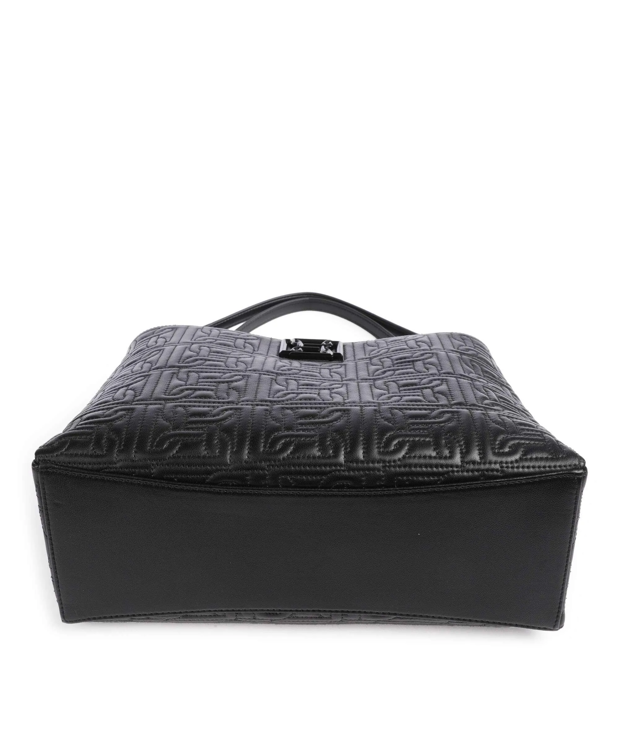  DKNY Delanie Borsa shopper cuoio di agnello nero  