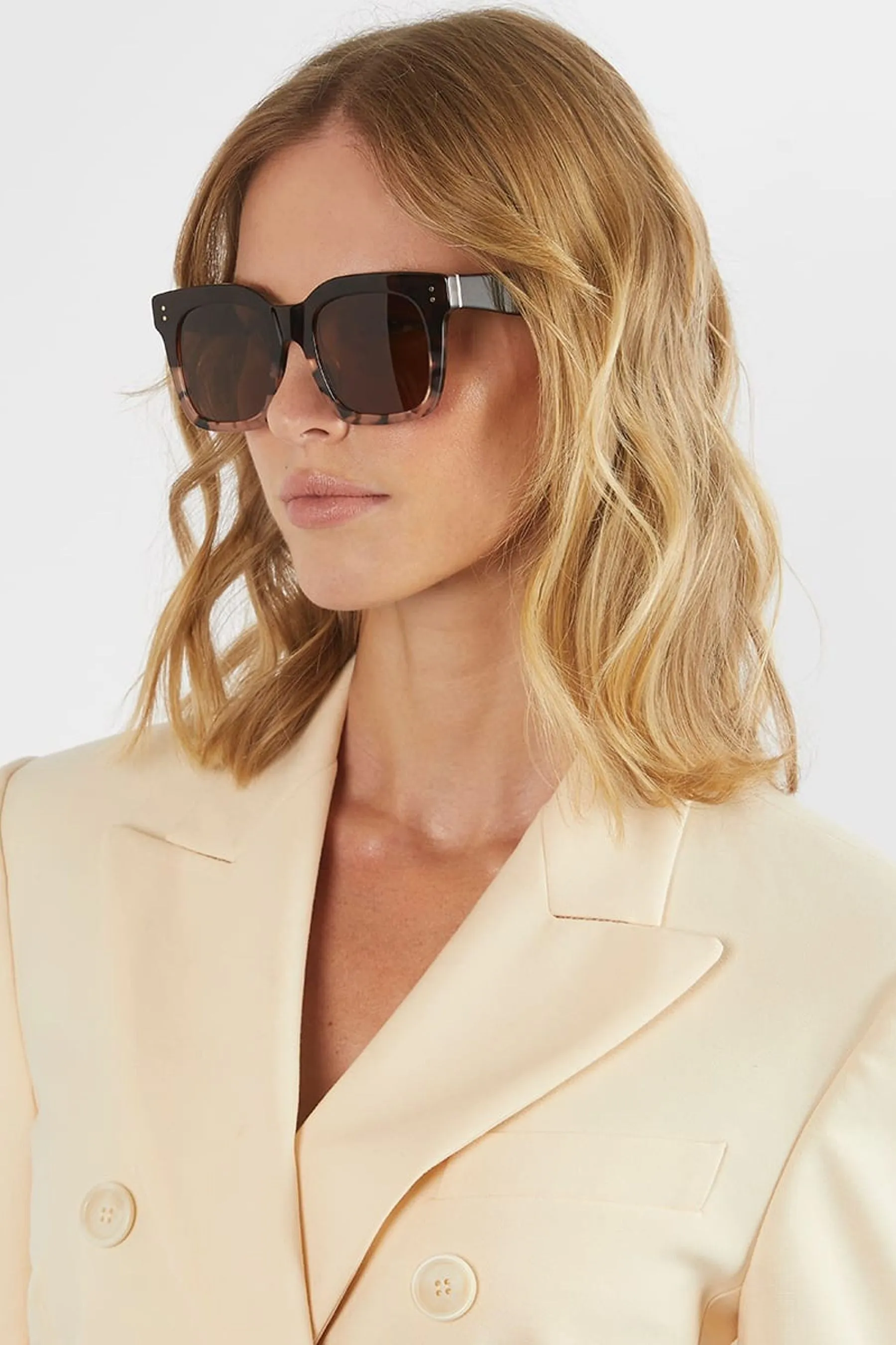 Dune London - Occhiali da sole glam pesante in acetato