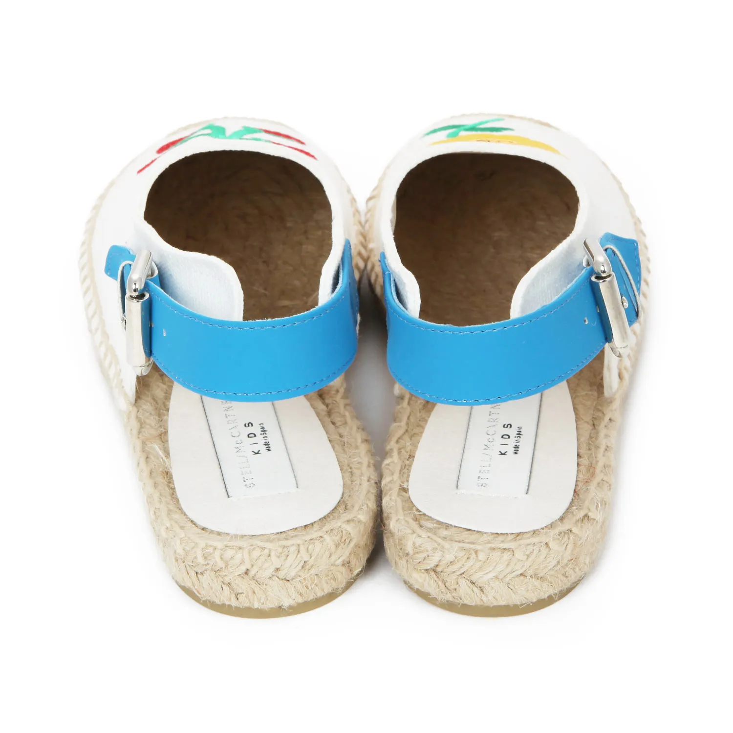 Espadrillas Bianche E Azzurre Bambina