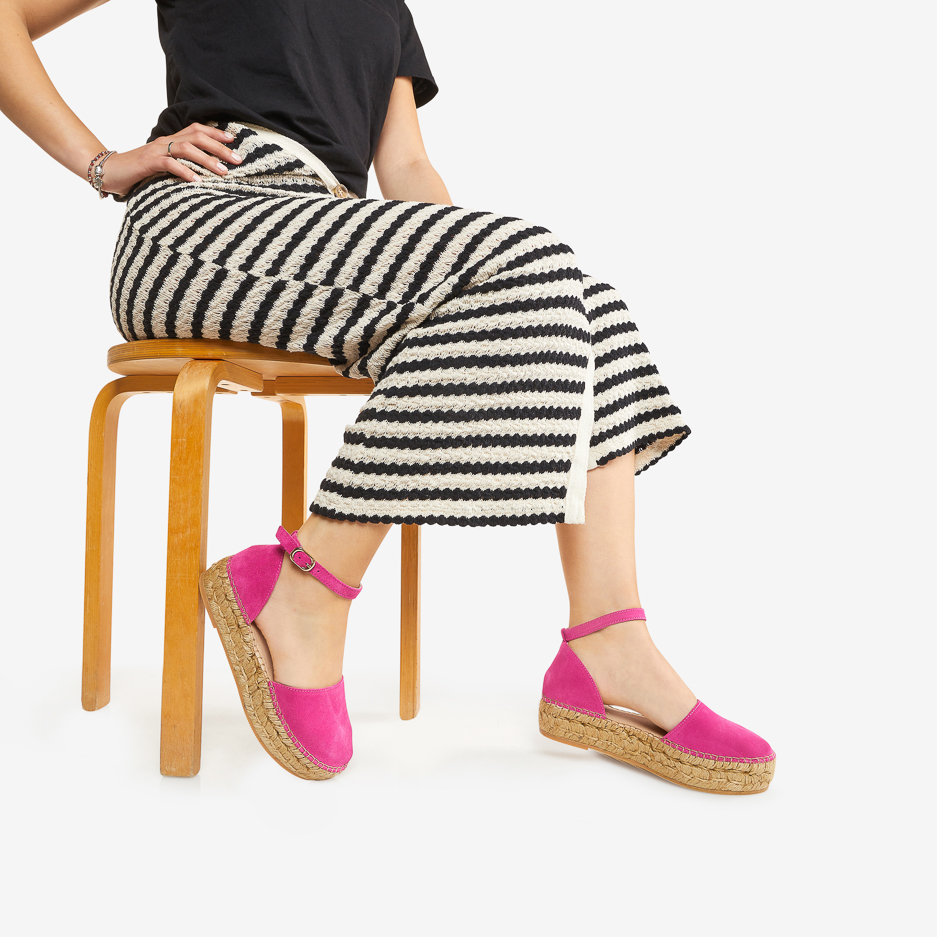 Espadrillas Fuxia con Cinturino
