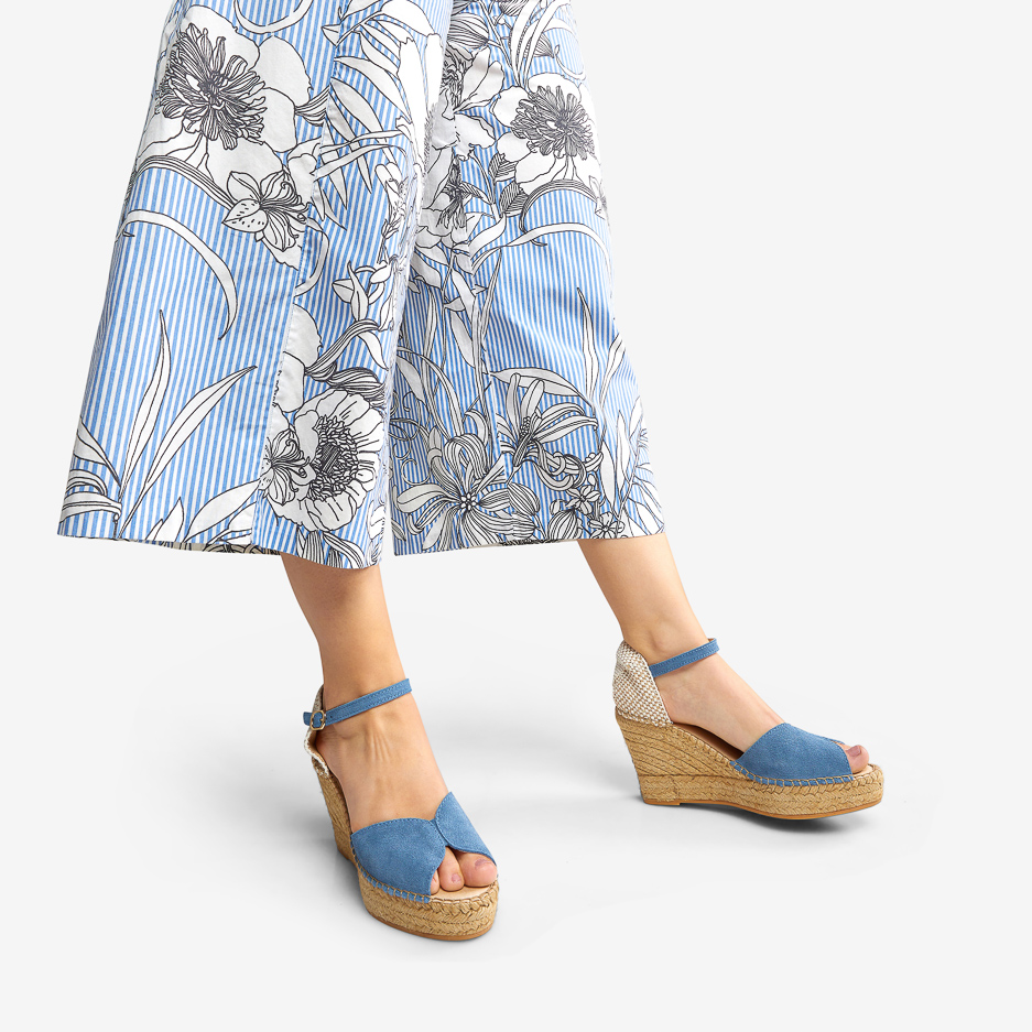 Espadrillas Jeans Open Toe