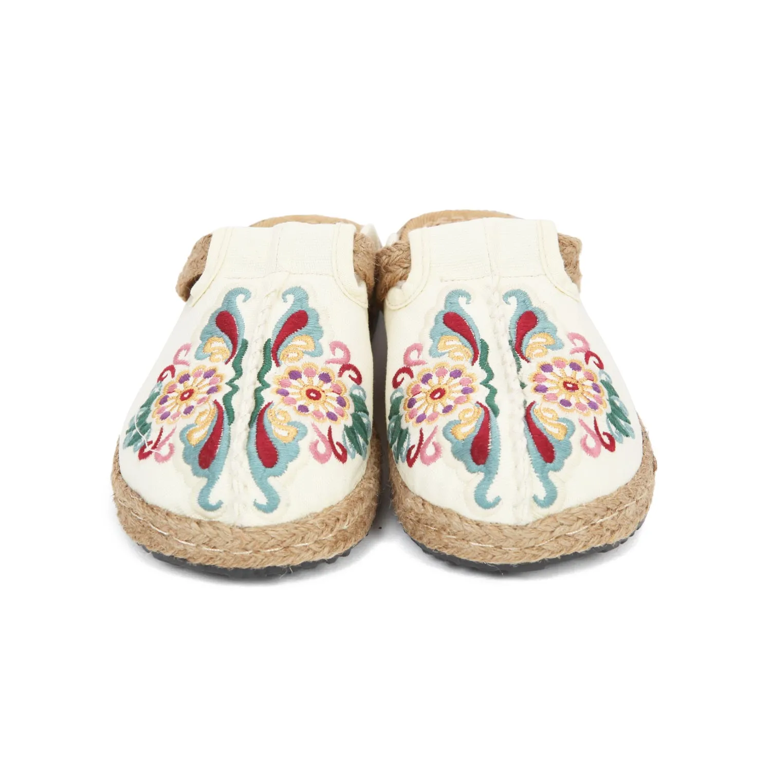 Espadrillas Panna Con Ricami Bambina, Teen E Donna