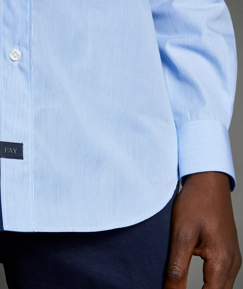 FAY--Camicia collo francese