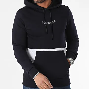 Felpa con cappuccio BIS-SW-886 blu navy