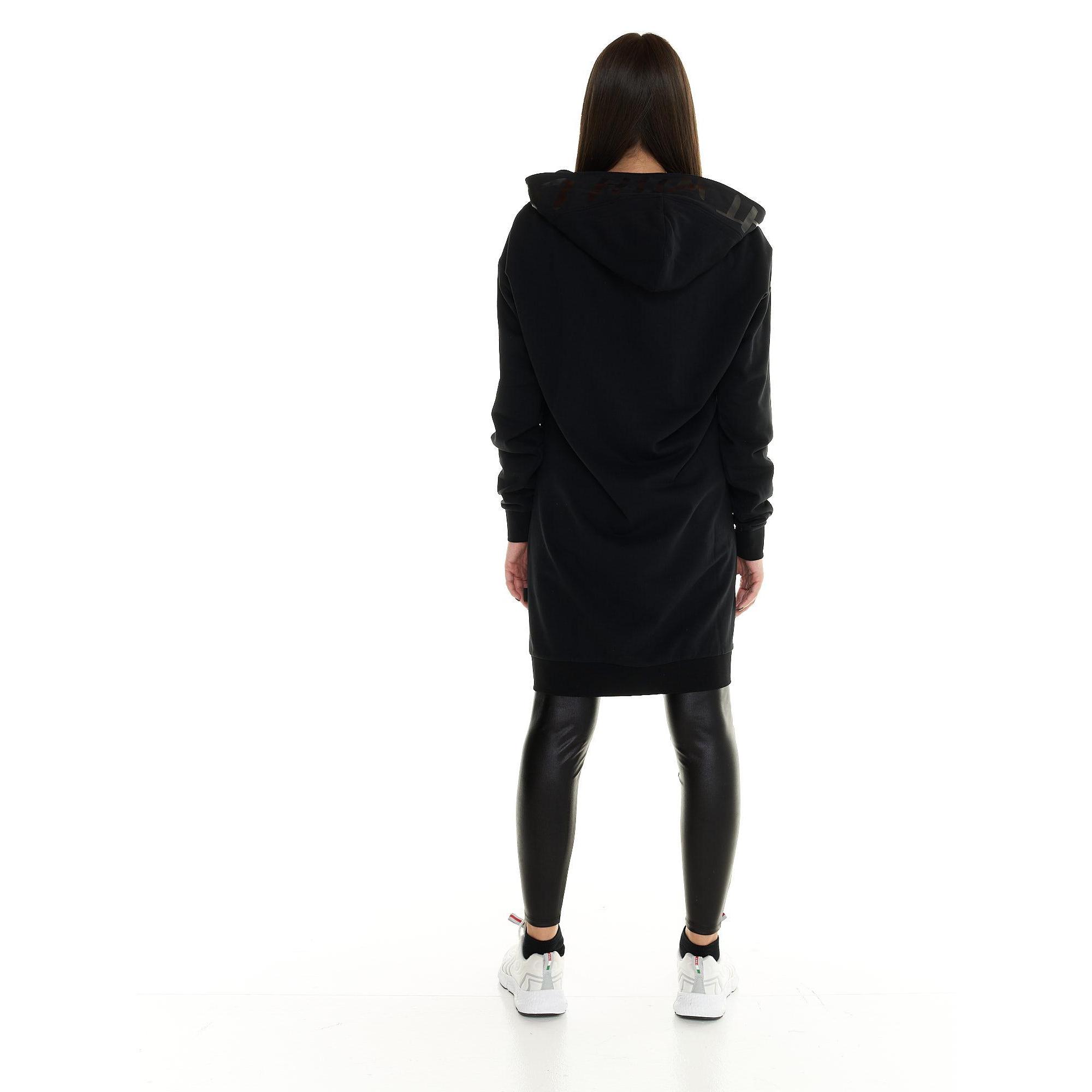 Felpa con cappuccio Leone donna lunga Blackout