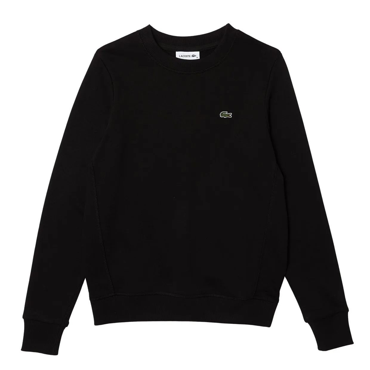 Felpa Donna Lacoste Girocollo Nero