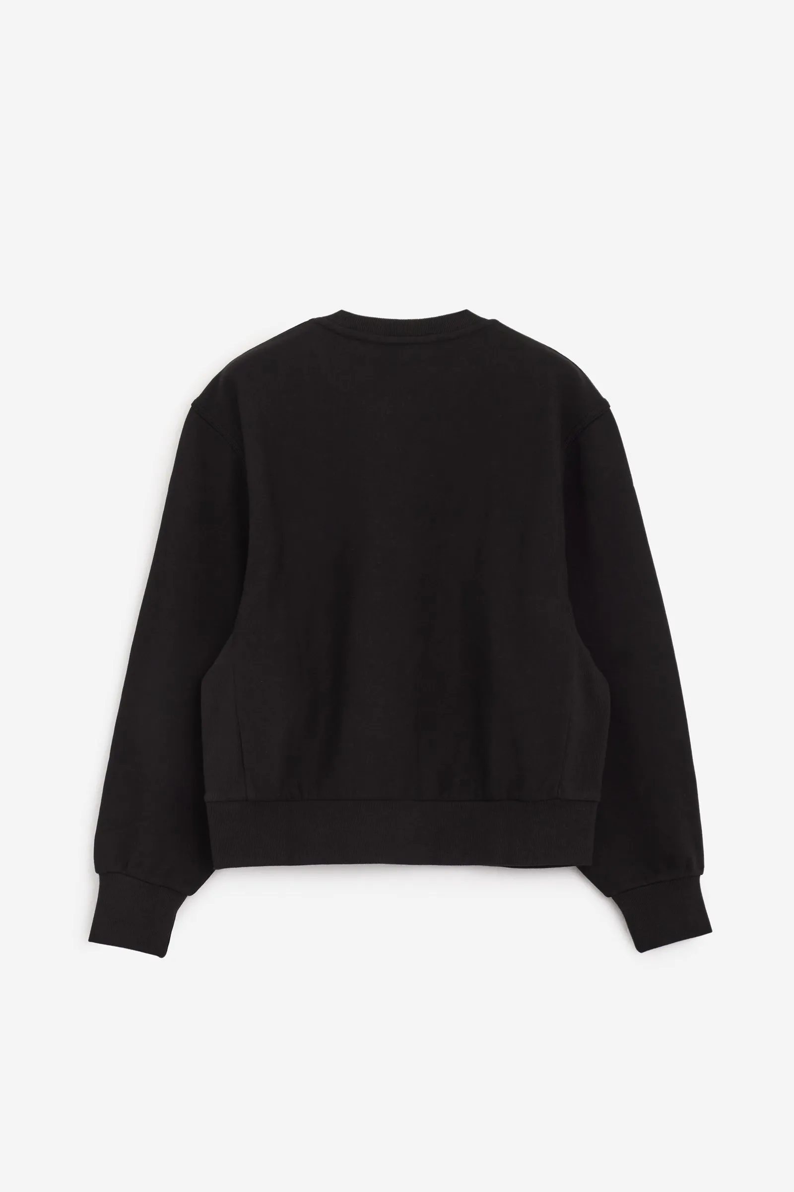 Felpa Girocollo W AMERICAN SCRIPT in cotone nero