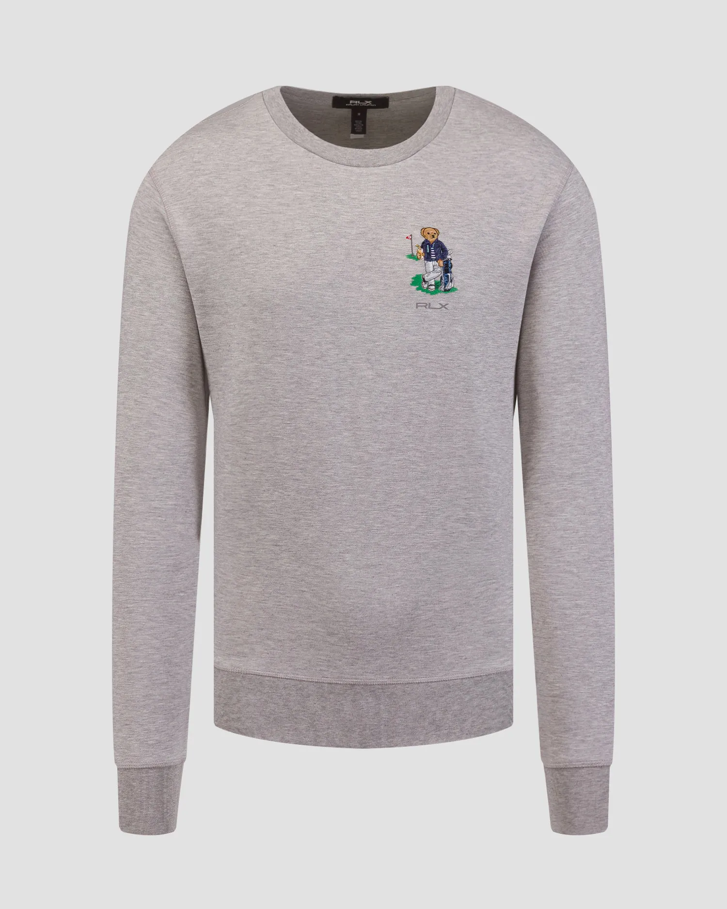 Felpa grigia da uomo Ralph Lauren RLX Golf Knit-sweatshirt 785A56853-20