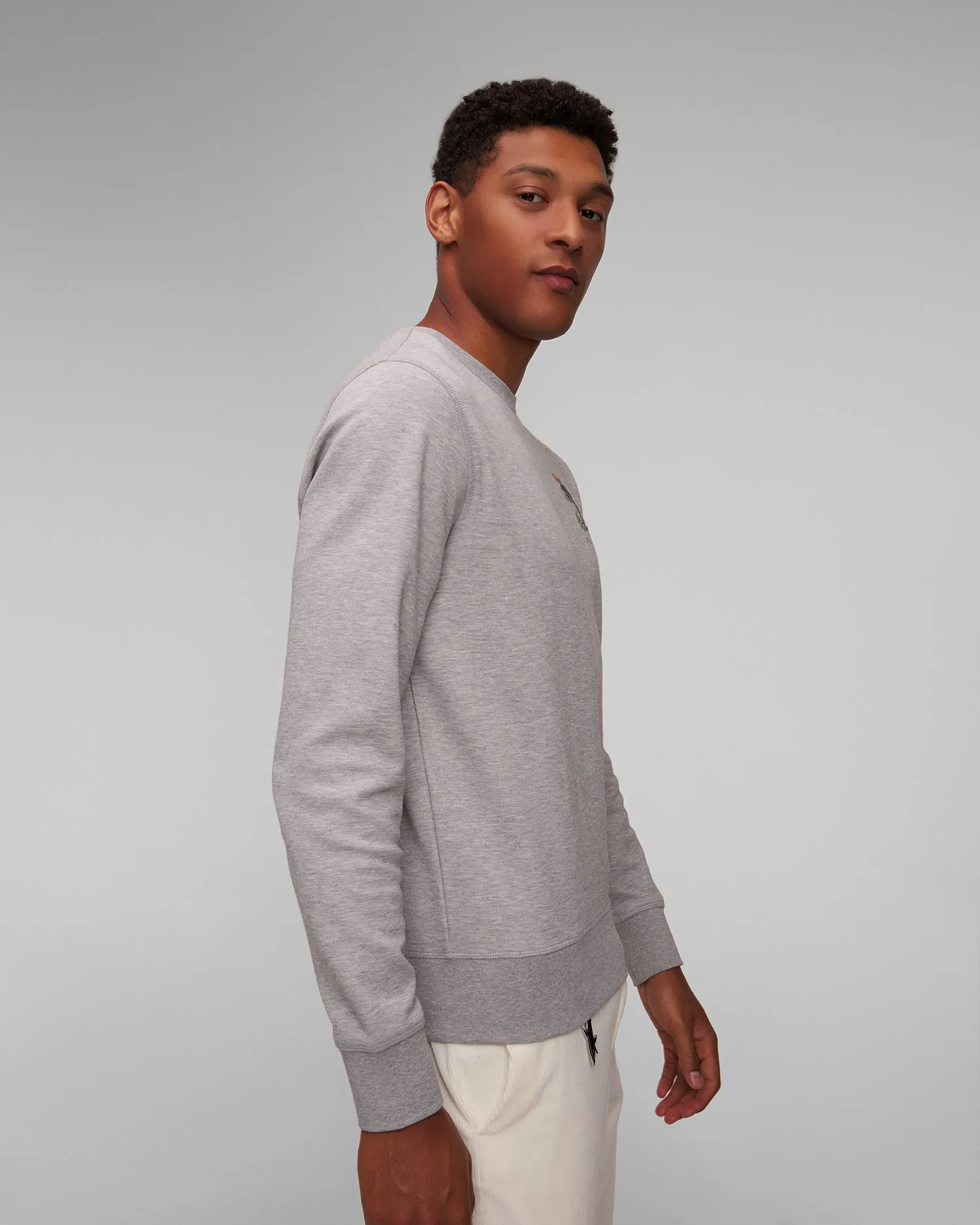 Felpa grigia da uomo Ralph Lauren RLX Golf Knit-sweatshirt 785A56853-20