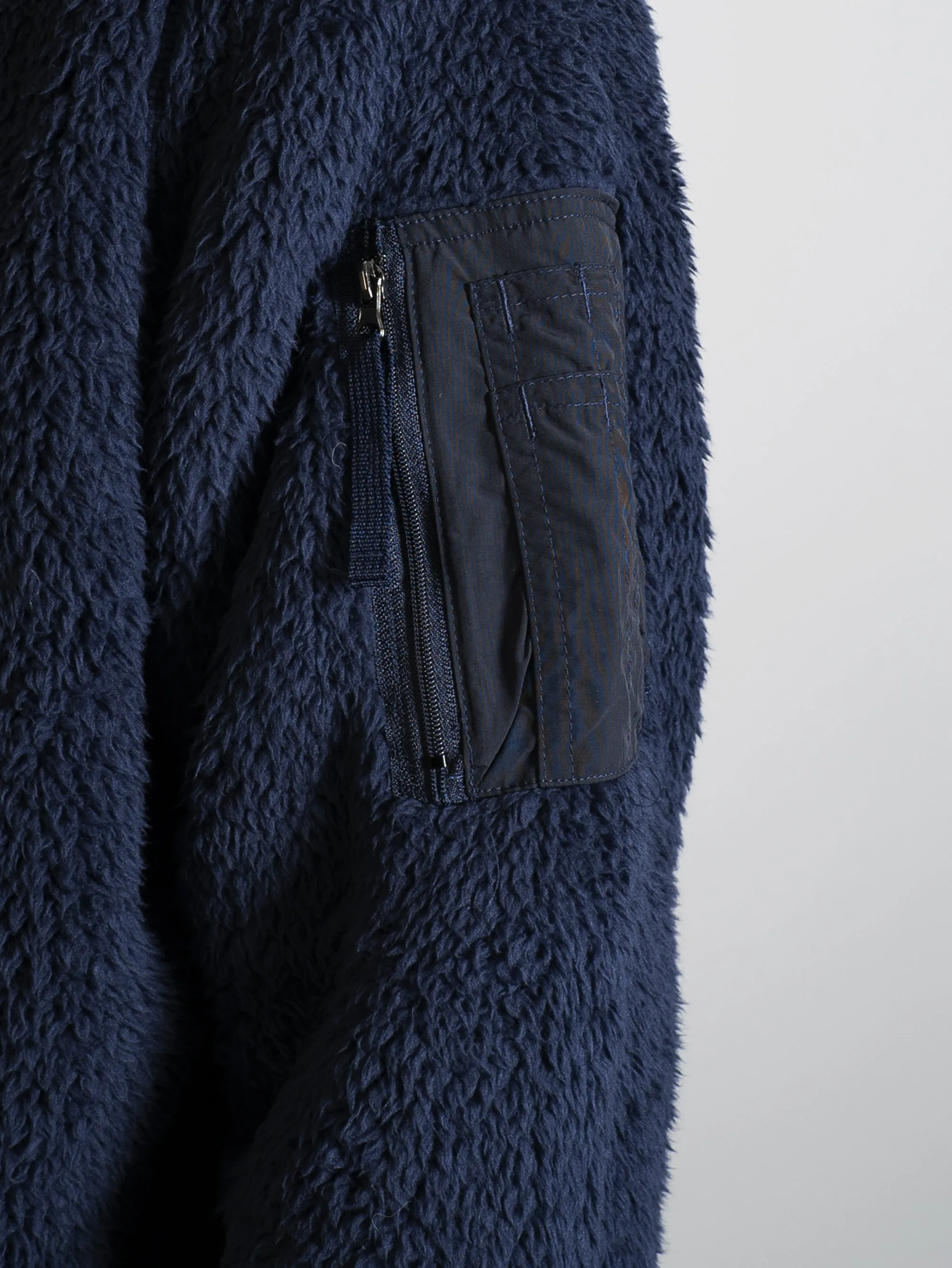 Felpa in Tessuto Sherpa Cruise Navy