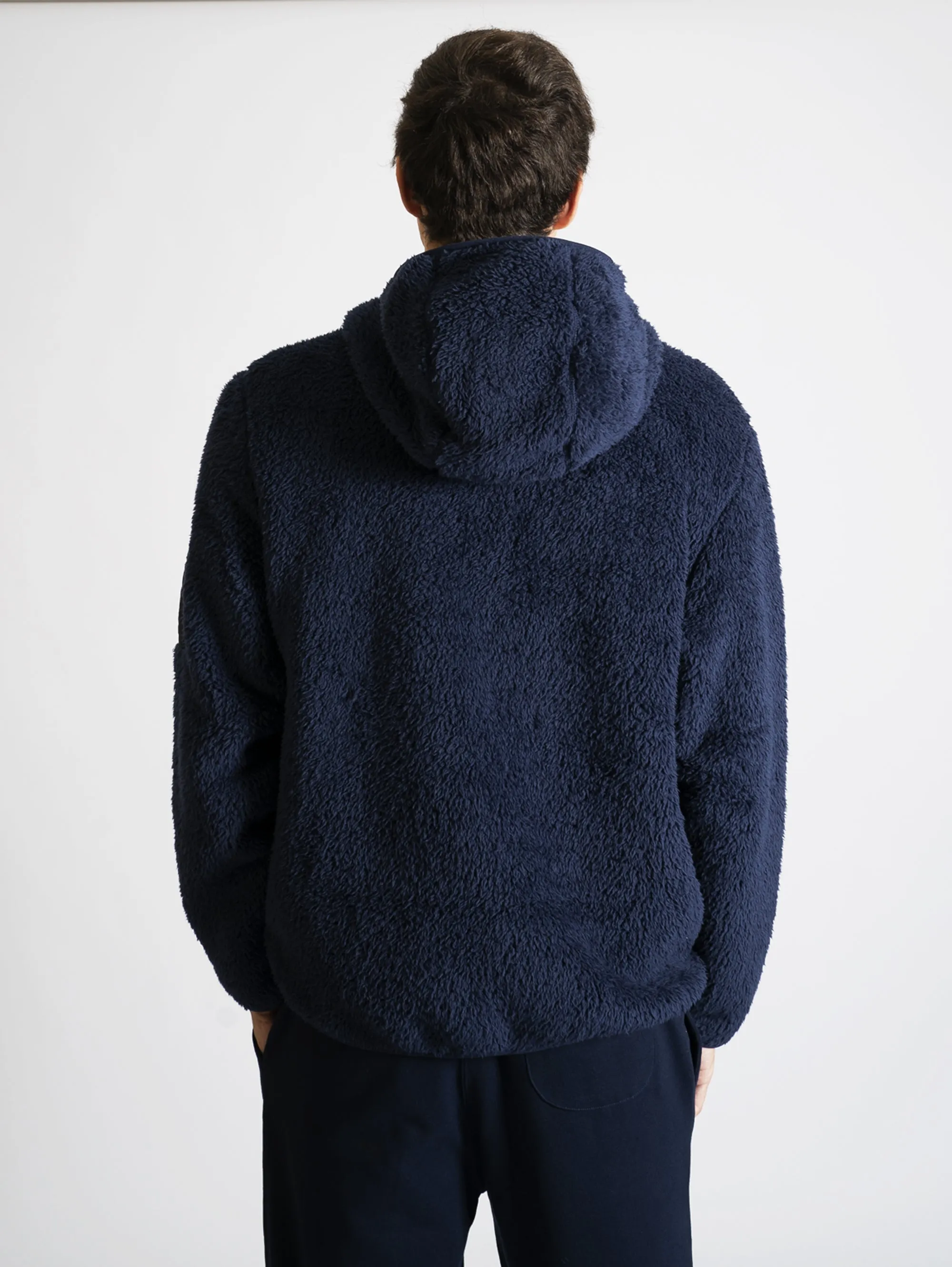 Felpa in Tessuto Sherpa Cruise Navy