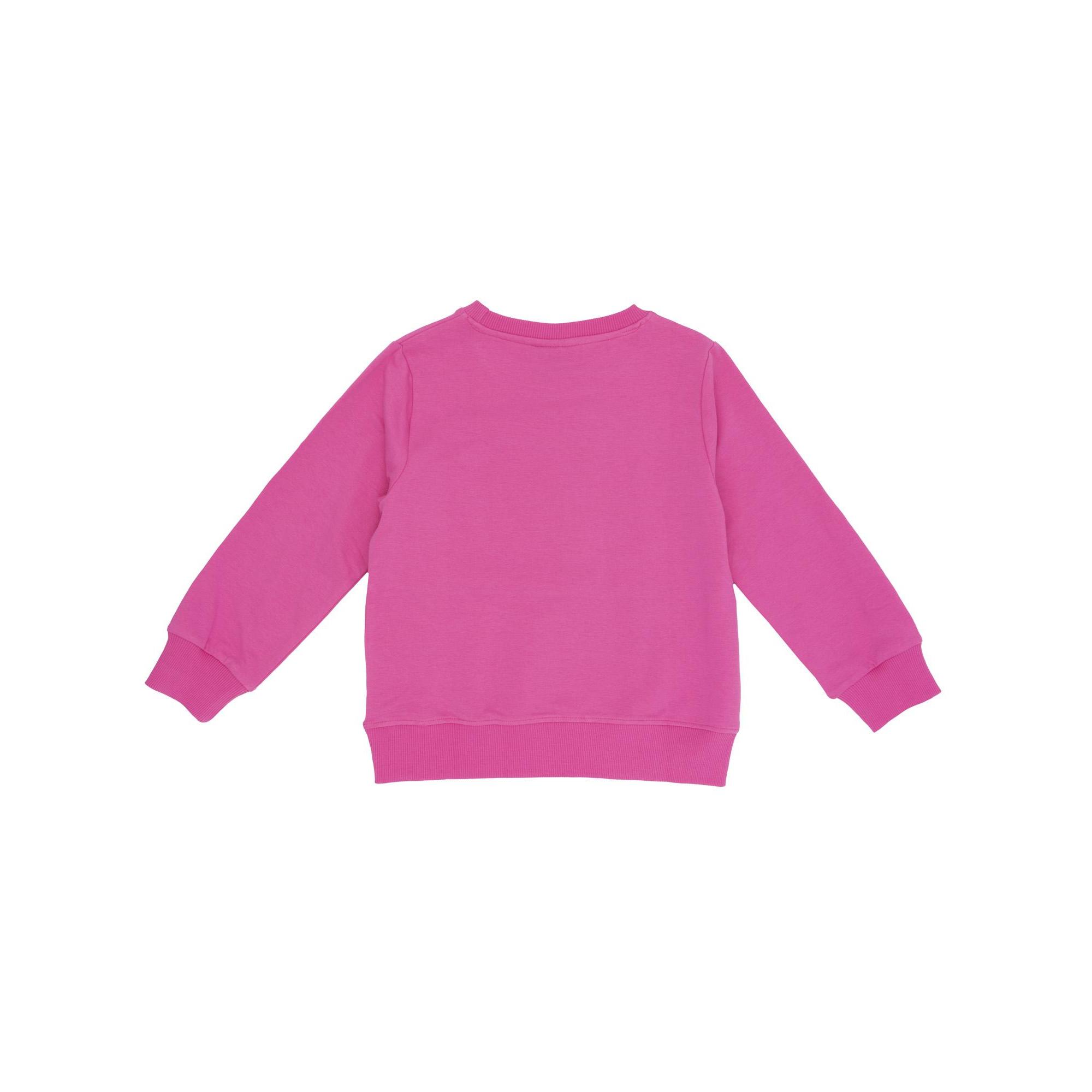 Felpa Leone bambina a girocollo Pink Girl