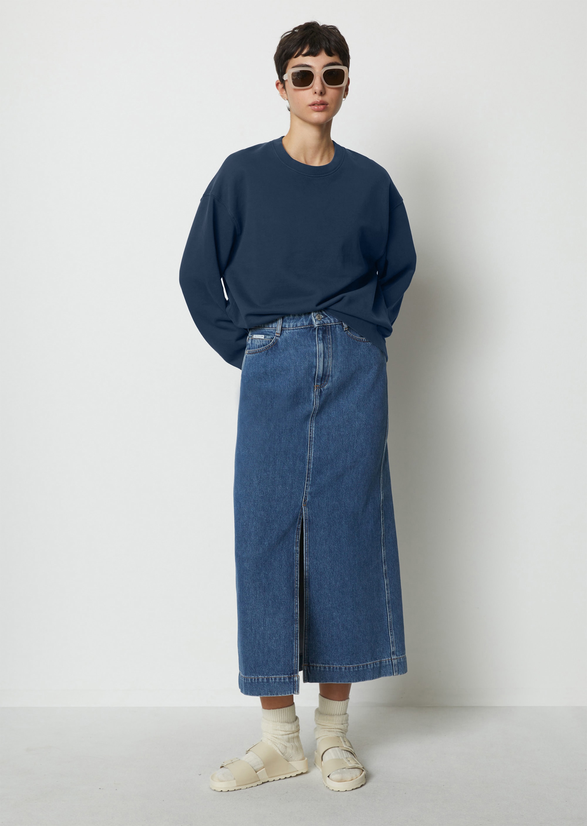 Felpa oversize in cotone biologico
