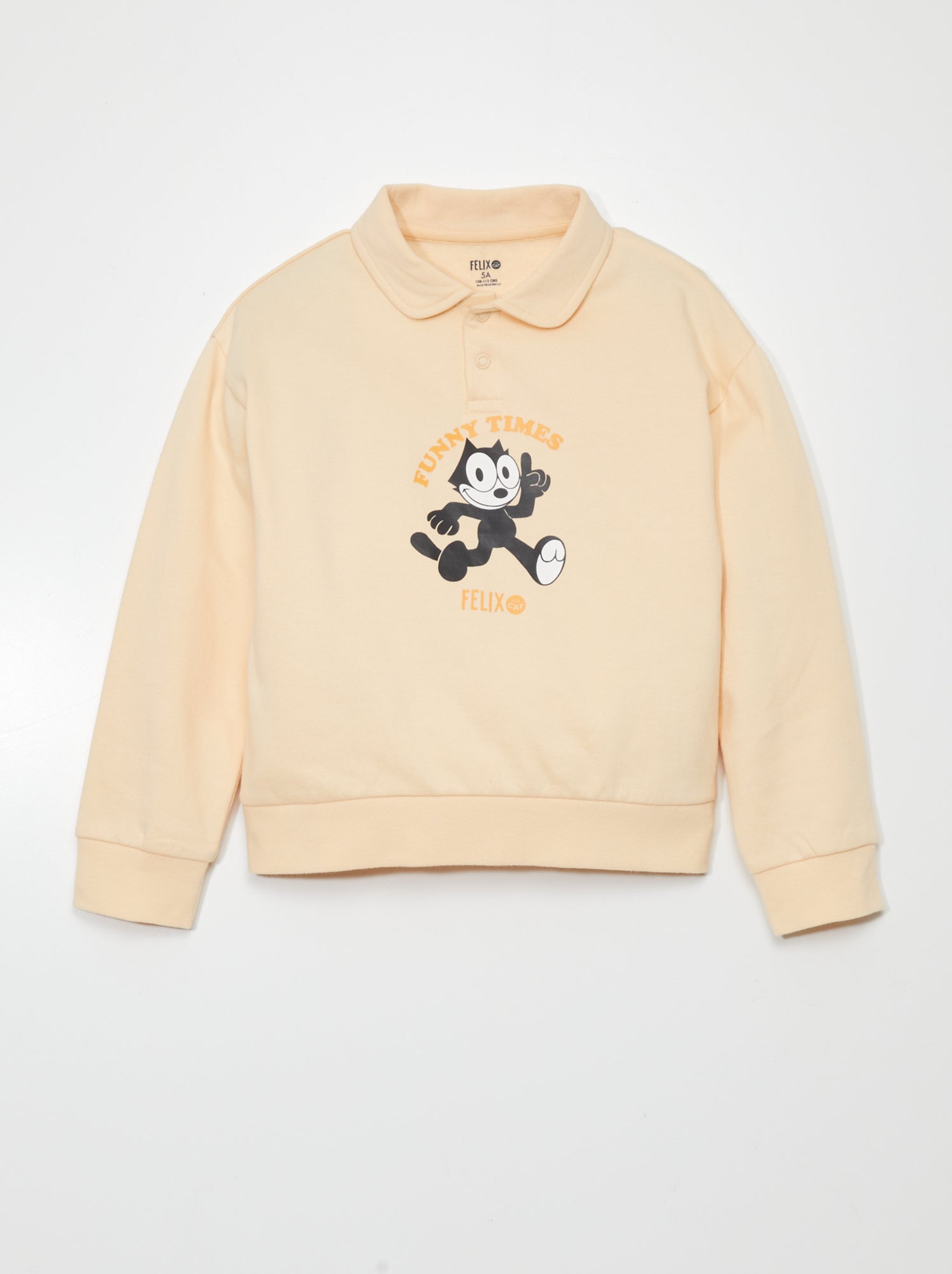 Felpa 'Felix the cat' - BEIGE