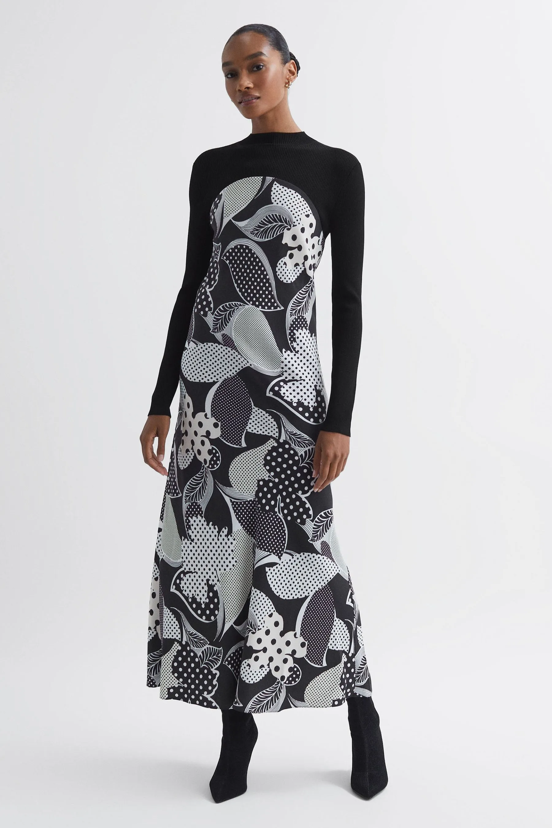 Florere - Hybrid - Abito midi in maglia