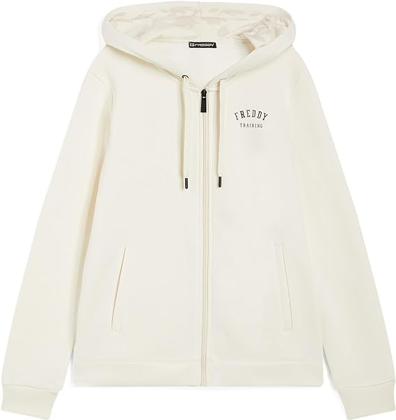FREDDY FELPA CON CAPPUCCIO ZIP - F3WTRS1-W66