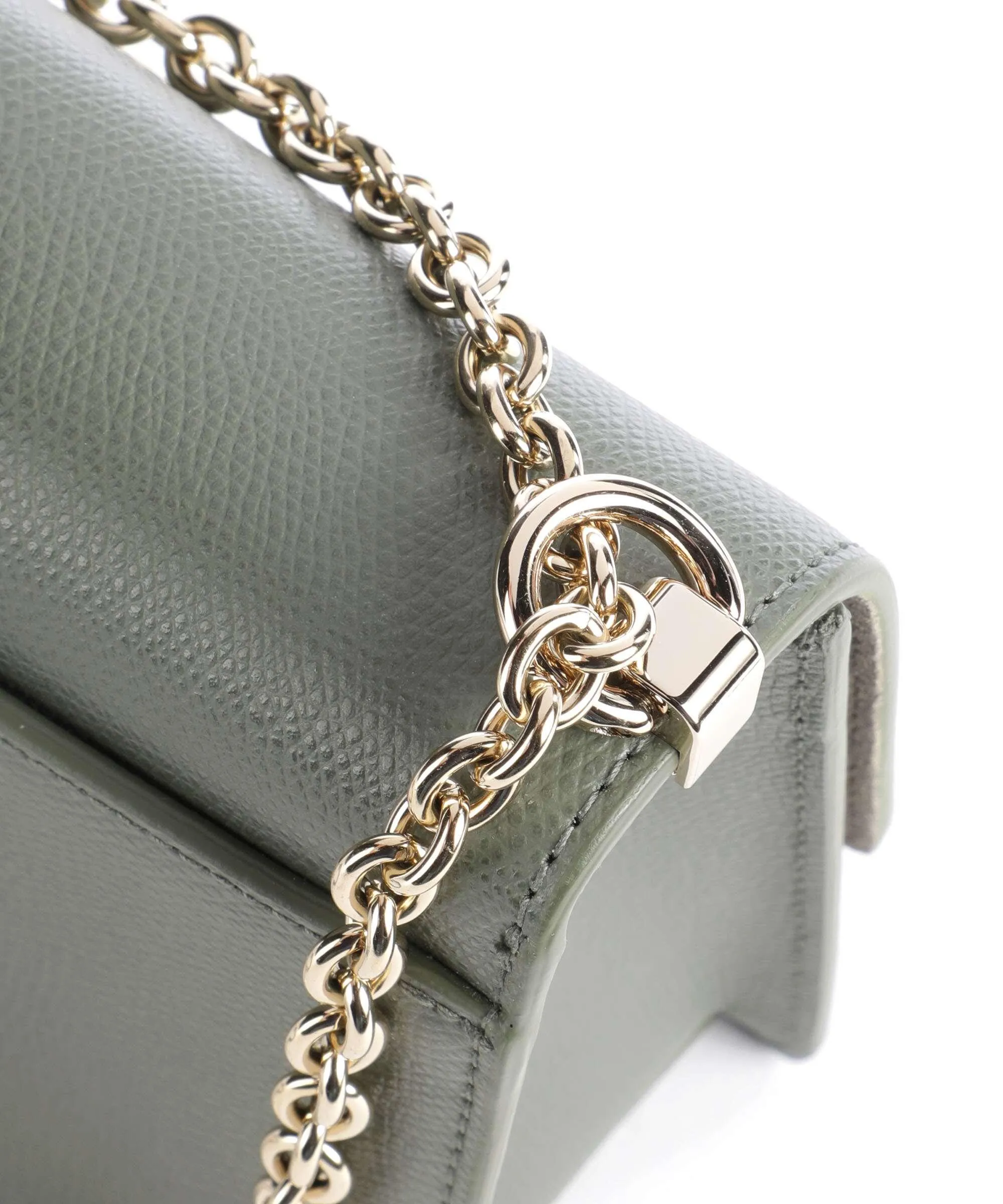  Furla 1927 Mini Borsa a spalla pelle di vacchetta grana verde scuro  
