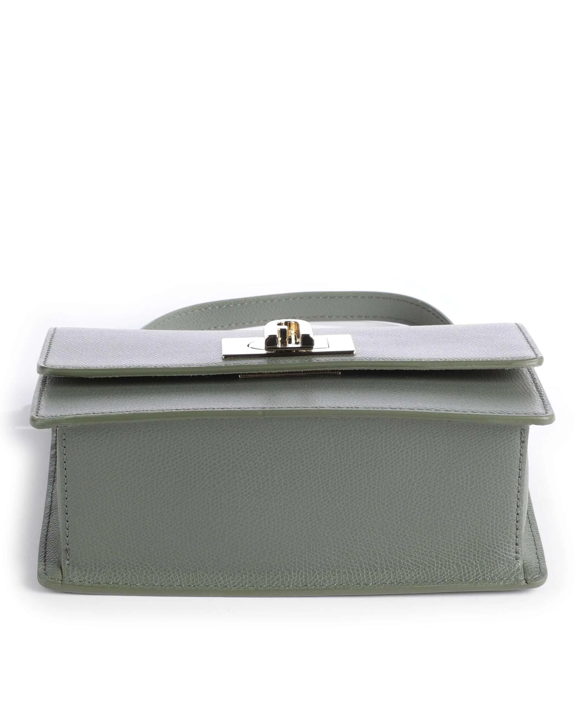  Furla 1927 Mini Borsa a spalla pelle di vacchetta grana verde scuro  