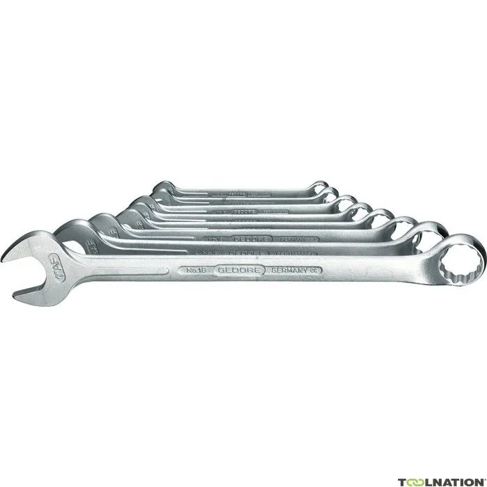 Gedore 6013300 Set di chiavi ad anello 8 pezzi 3/8-1" 1 B-08 A