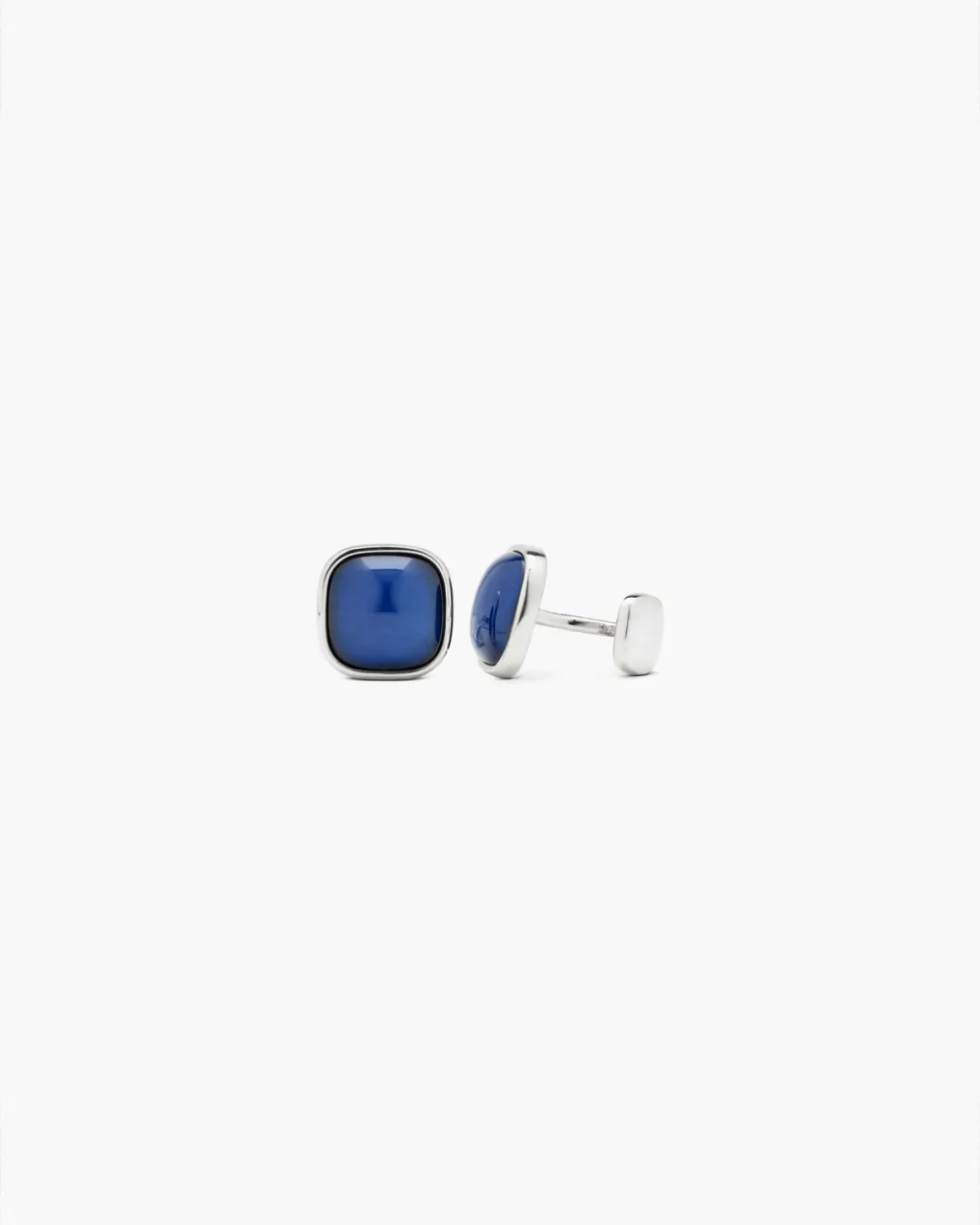 GEMELLI IN ARGENTO CON PIETRA PERSONALIZZABILE