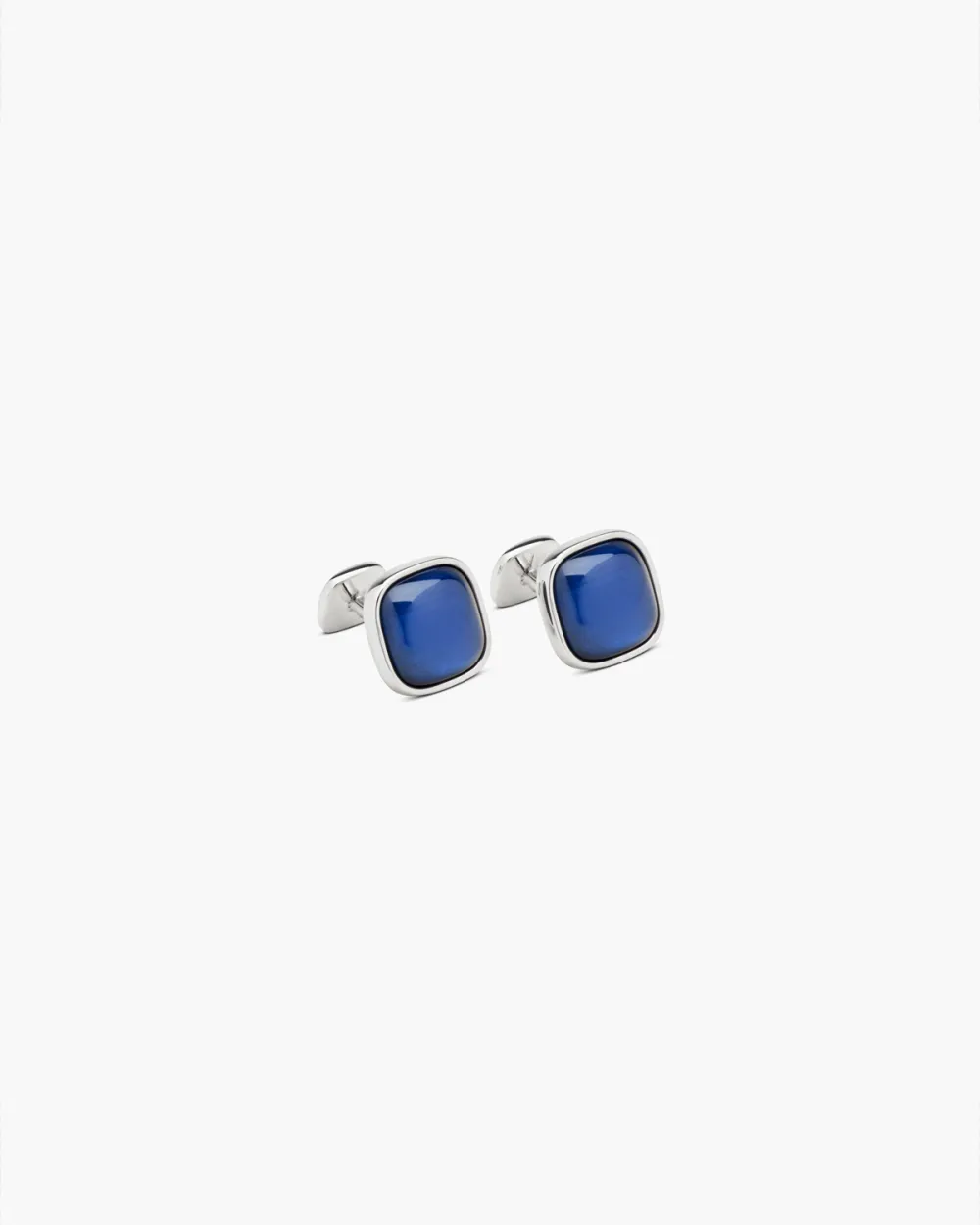 GEMELLI IN ARGENTO CON PIETRA PERSONALIZZABILE