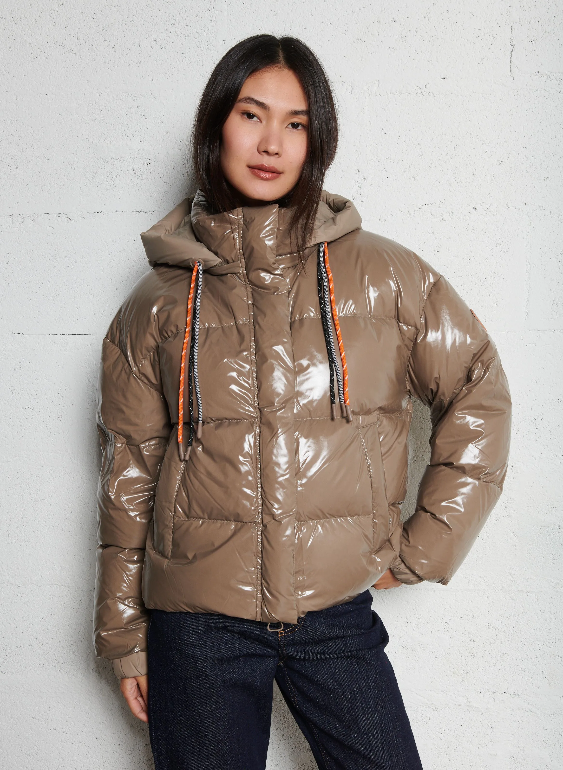  GERTRUDE   LILIBRIGHT - Piumino a collo alto | Beige