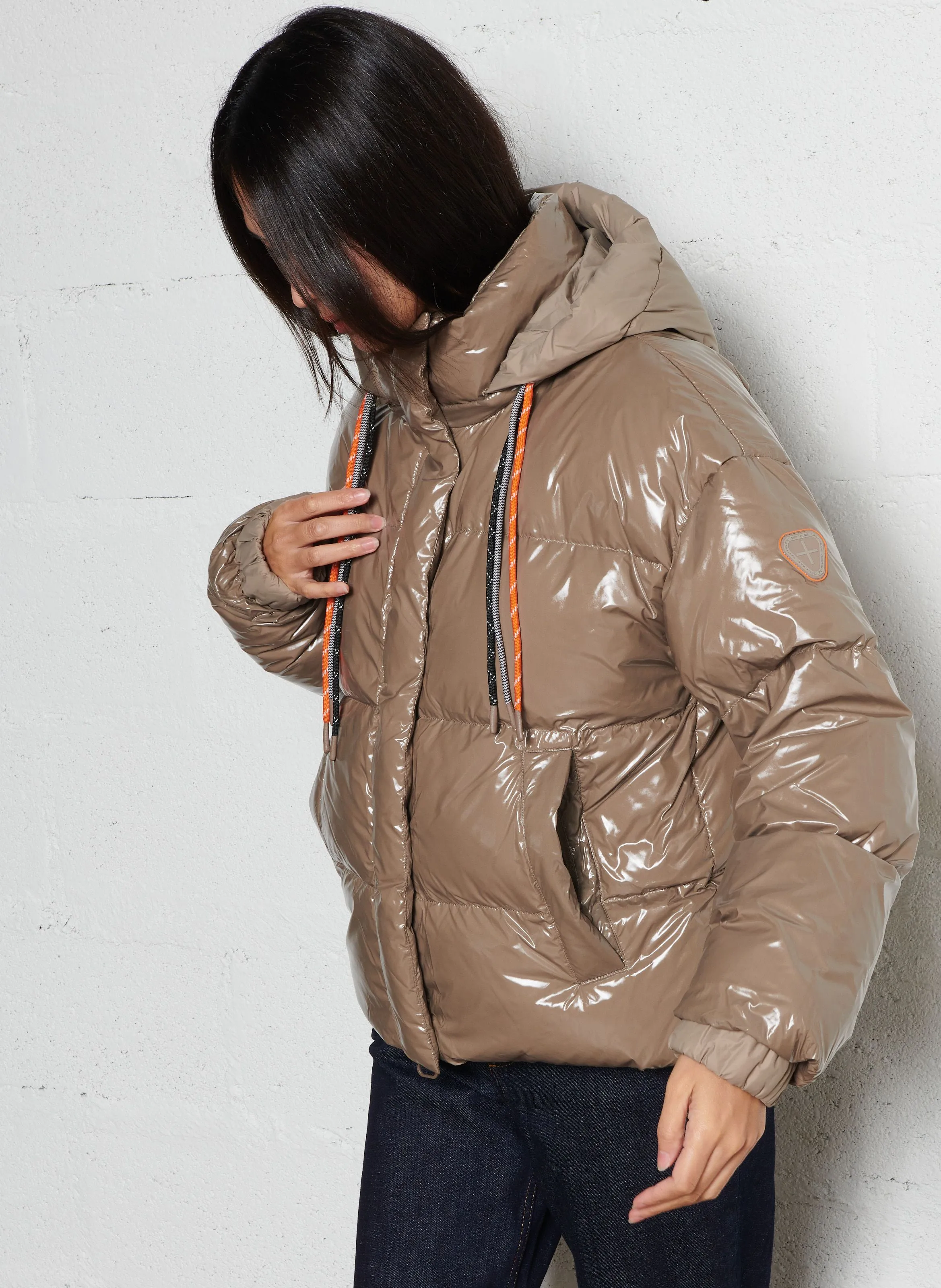 GERTRUDE   LILIBRIGHT - Piumino a collo alto | Beige