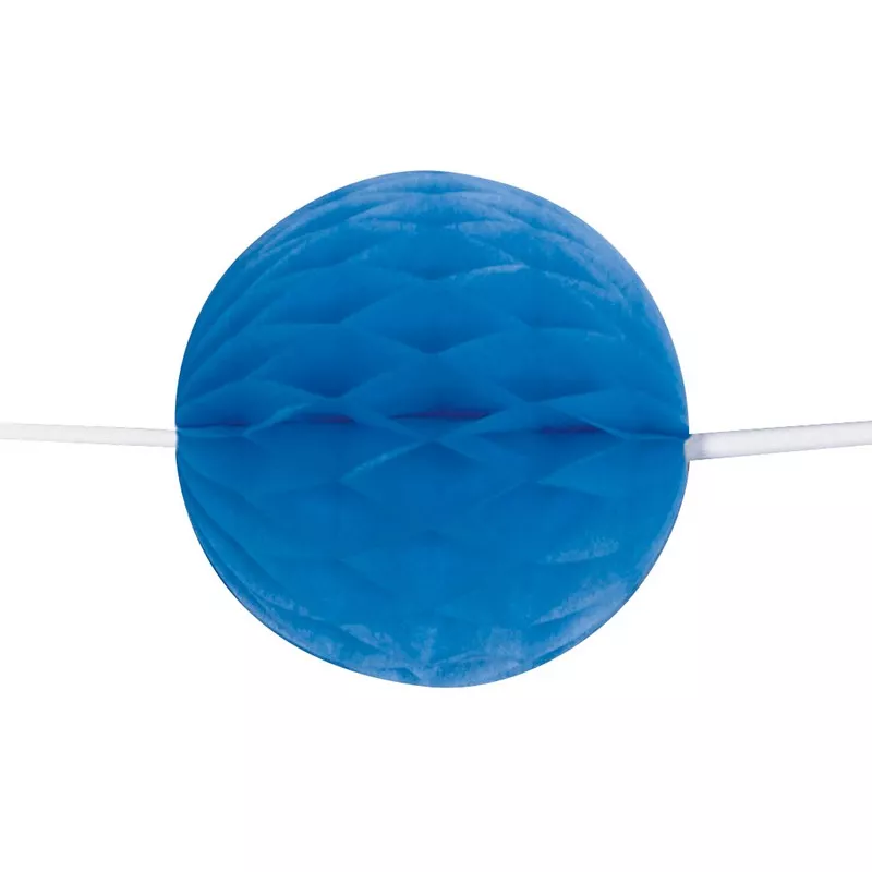 Ghirlanda blu royal a nido d'ape 213cm