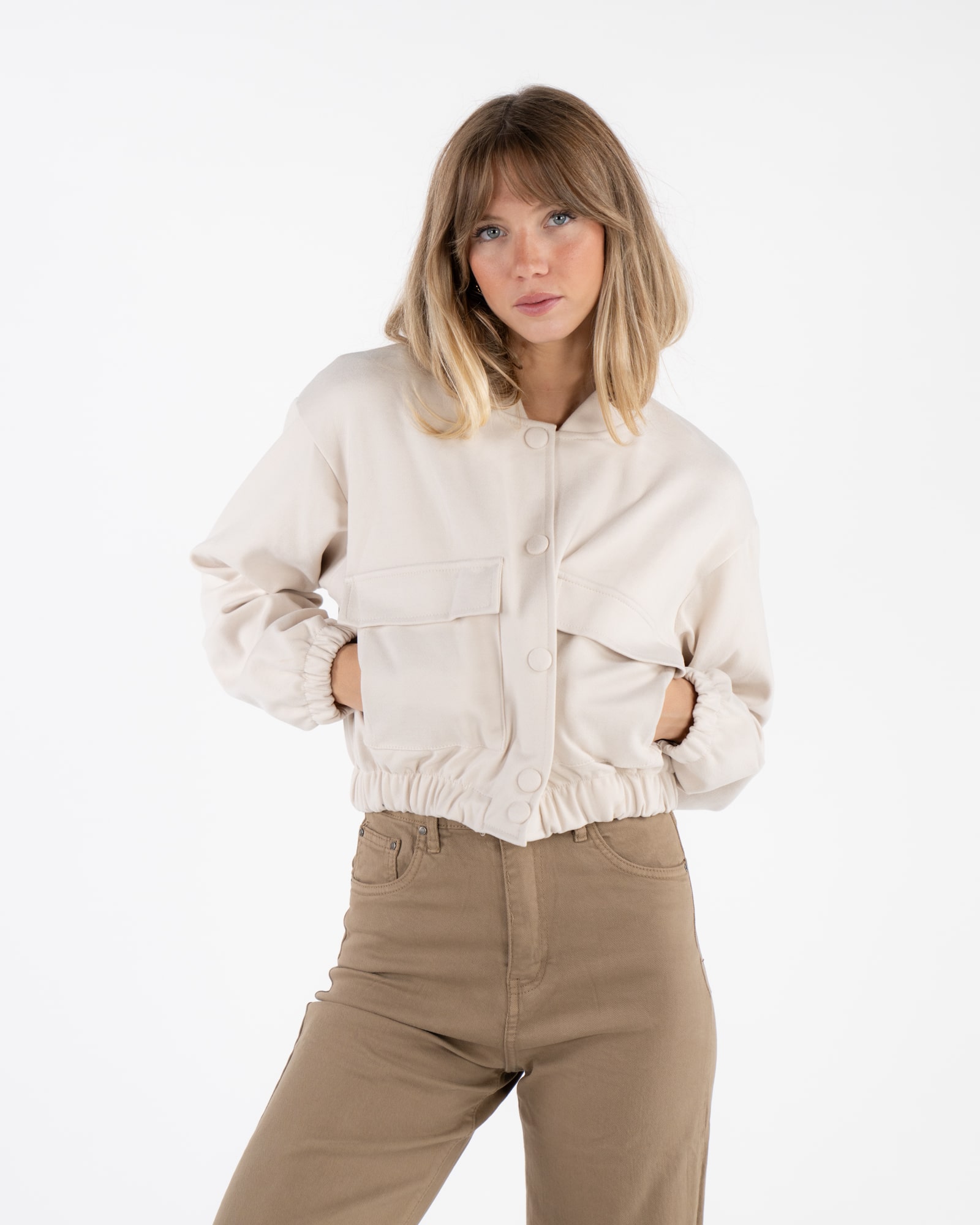 Giacca bomber - PANNA
