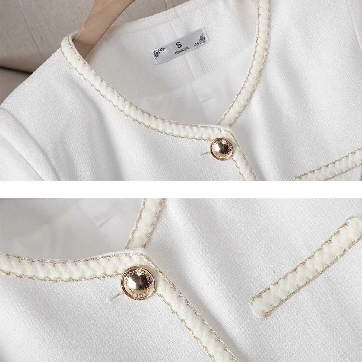 Giacca casual da donna Giacca da donna a maniche lunghe con scollo a O femminile per l'autunno inverno