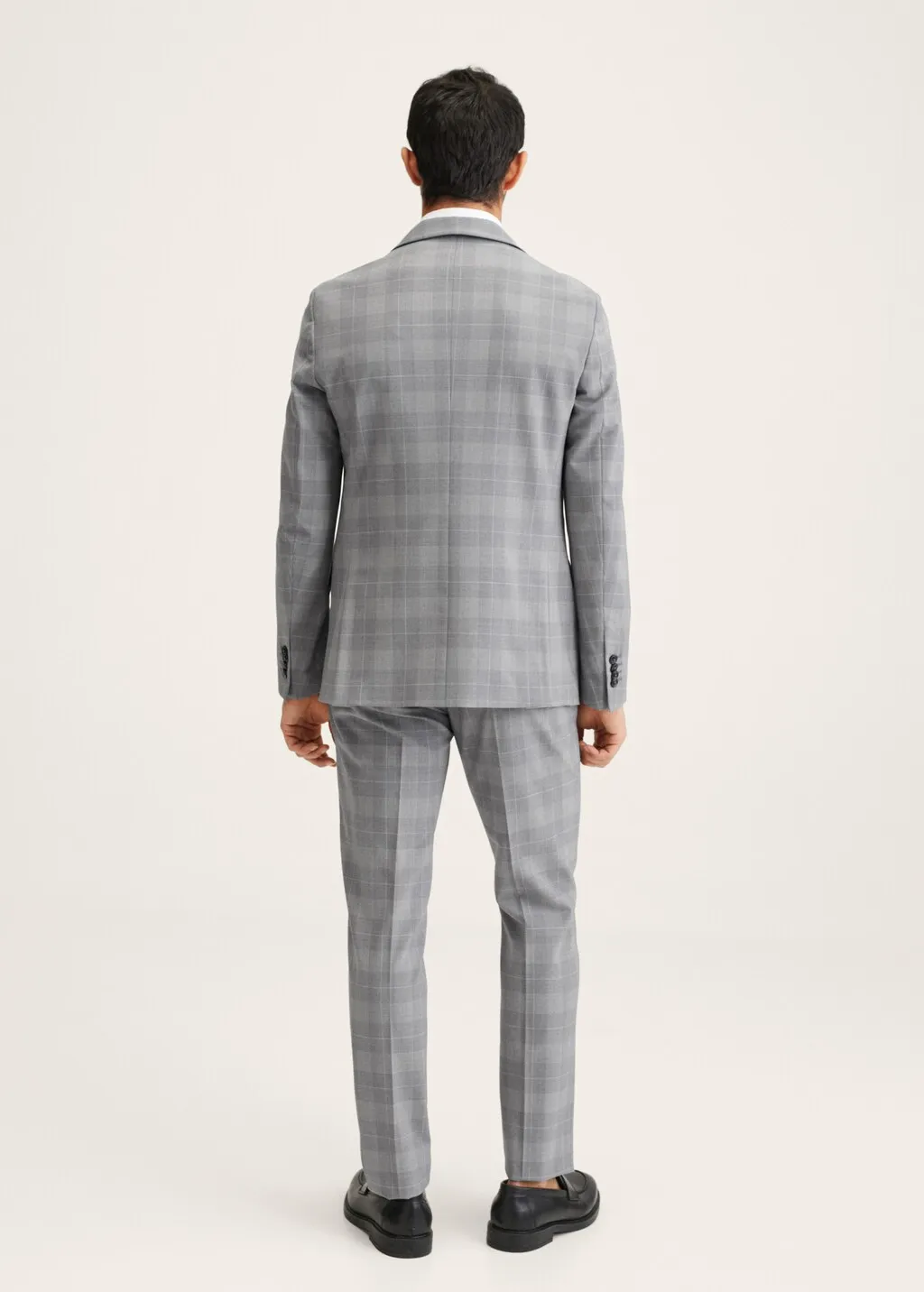 Giacca completo slim fit lana quadri