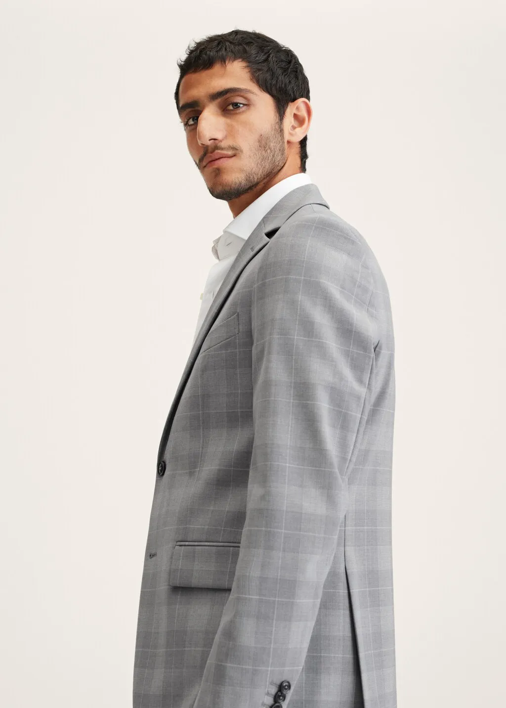 Giacca completo slim fit lana quadri