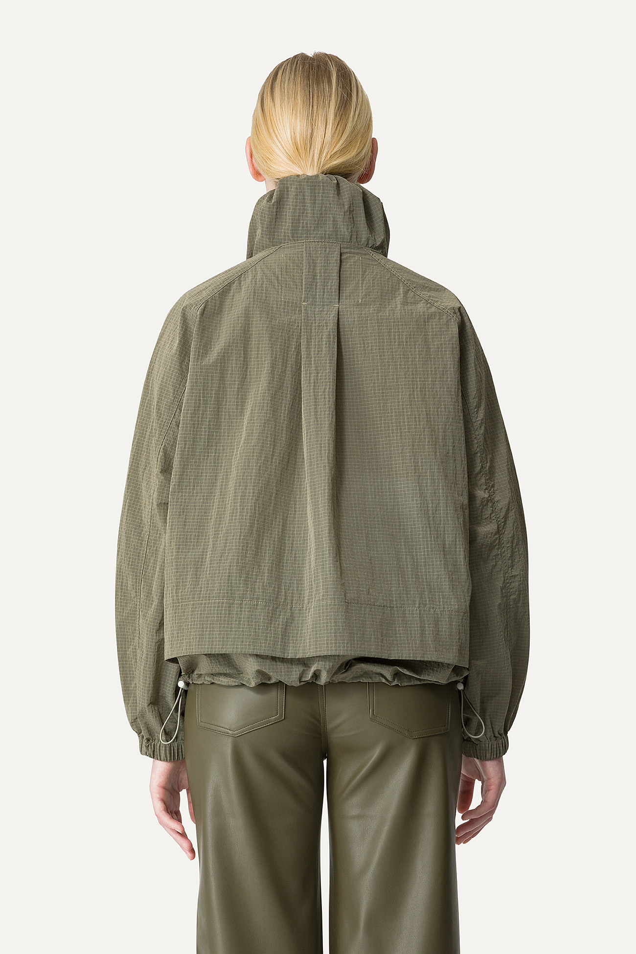 GIACCA CORTA IN NYLON RIPSTOP 9217 - ARMY