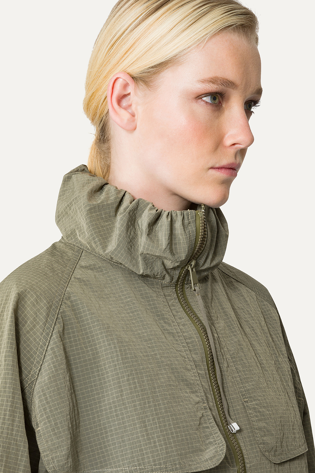 GIACCA CORTA IN NYLON RIPSTOP 9217 - ARMY