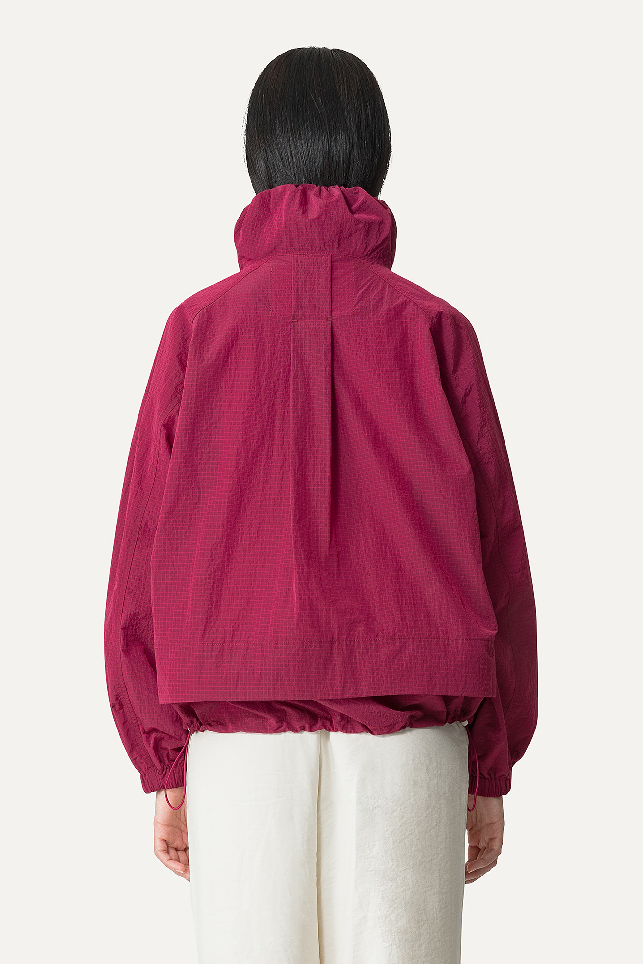 GIACCA CORTA IN NYLON RIPSTOP 9217 - BURGUNDI