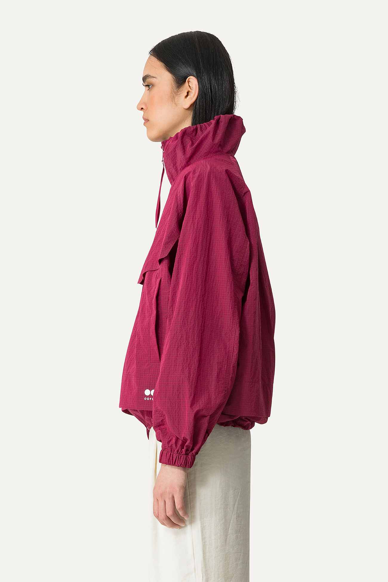 GIACCA CORTA IN NYLON RIPSTOP 9217 - BURGUNDI