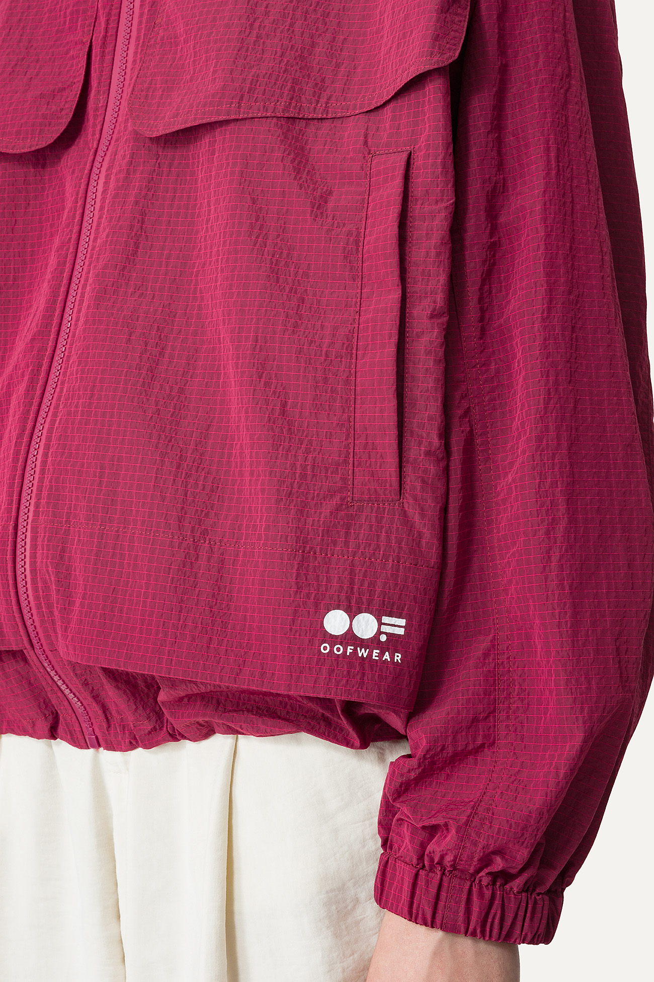 GIACCA CORTA IN NYLON RIPSTOP 9217 - BURGUNDI