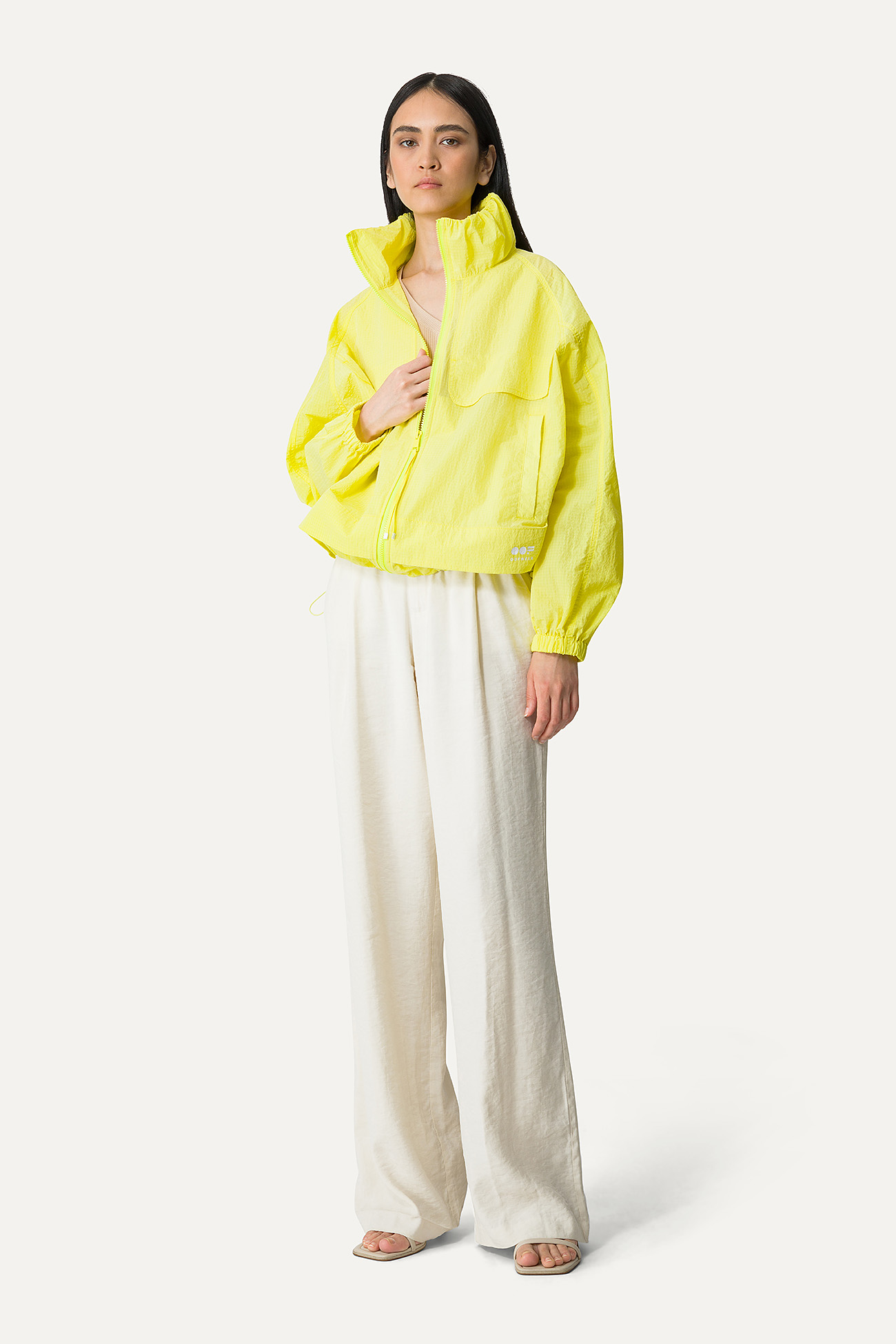 GIACCA CORTA IN NYLON RIPSTOP 9217 - LIME