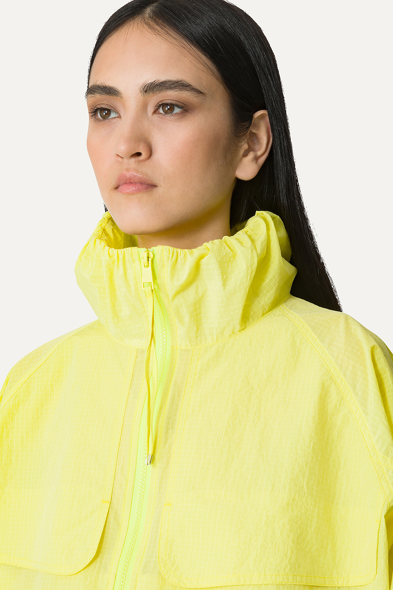 GIACCA CORTA IN NYLON RIPSTOP 9217 - LIME