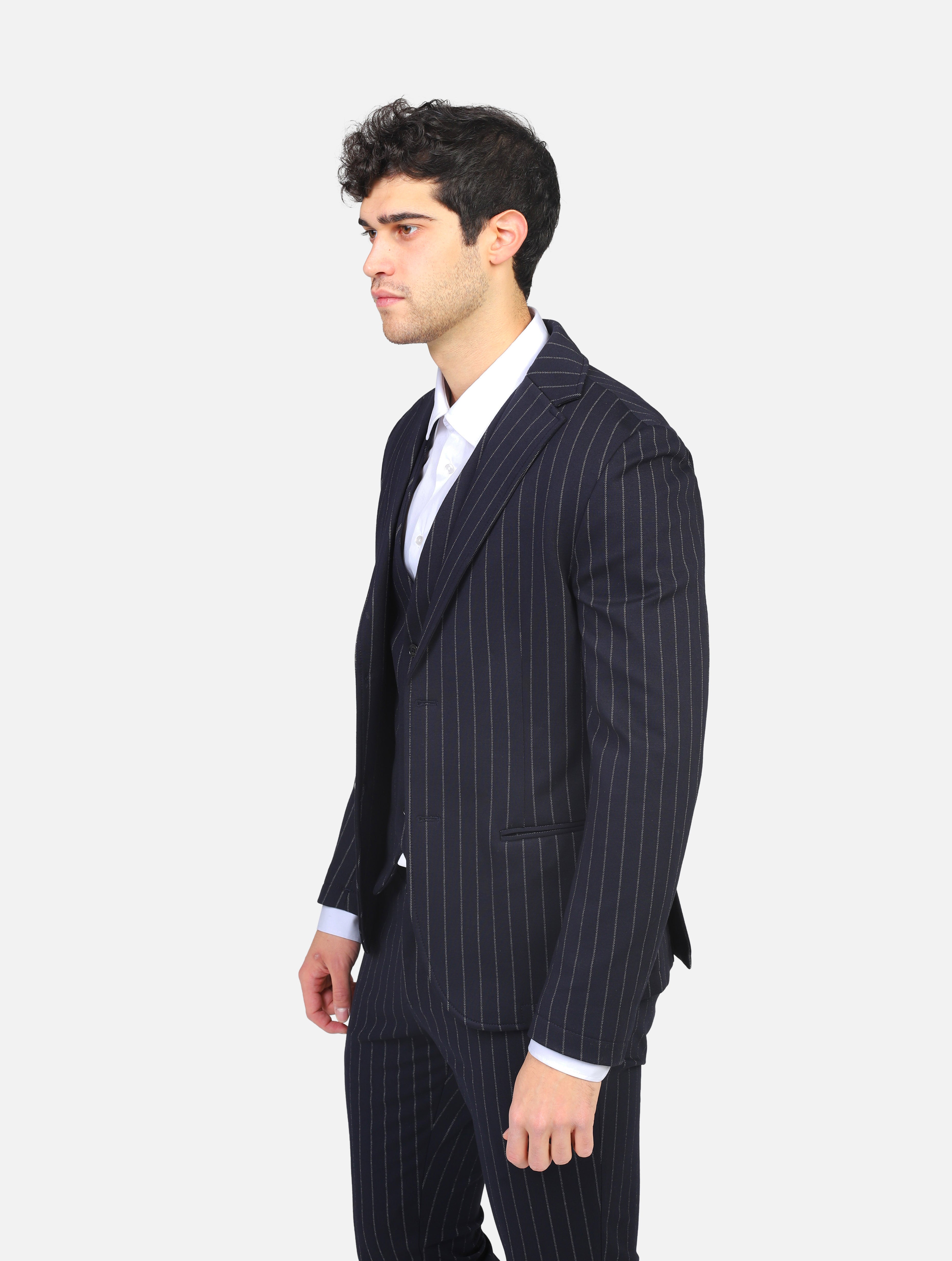giacca DANIELE ALESSANDRINI - G3226N11314307BLU 123