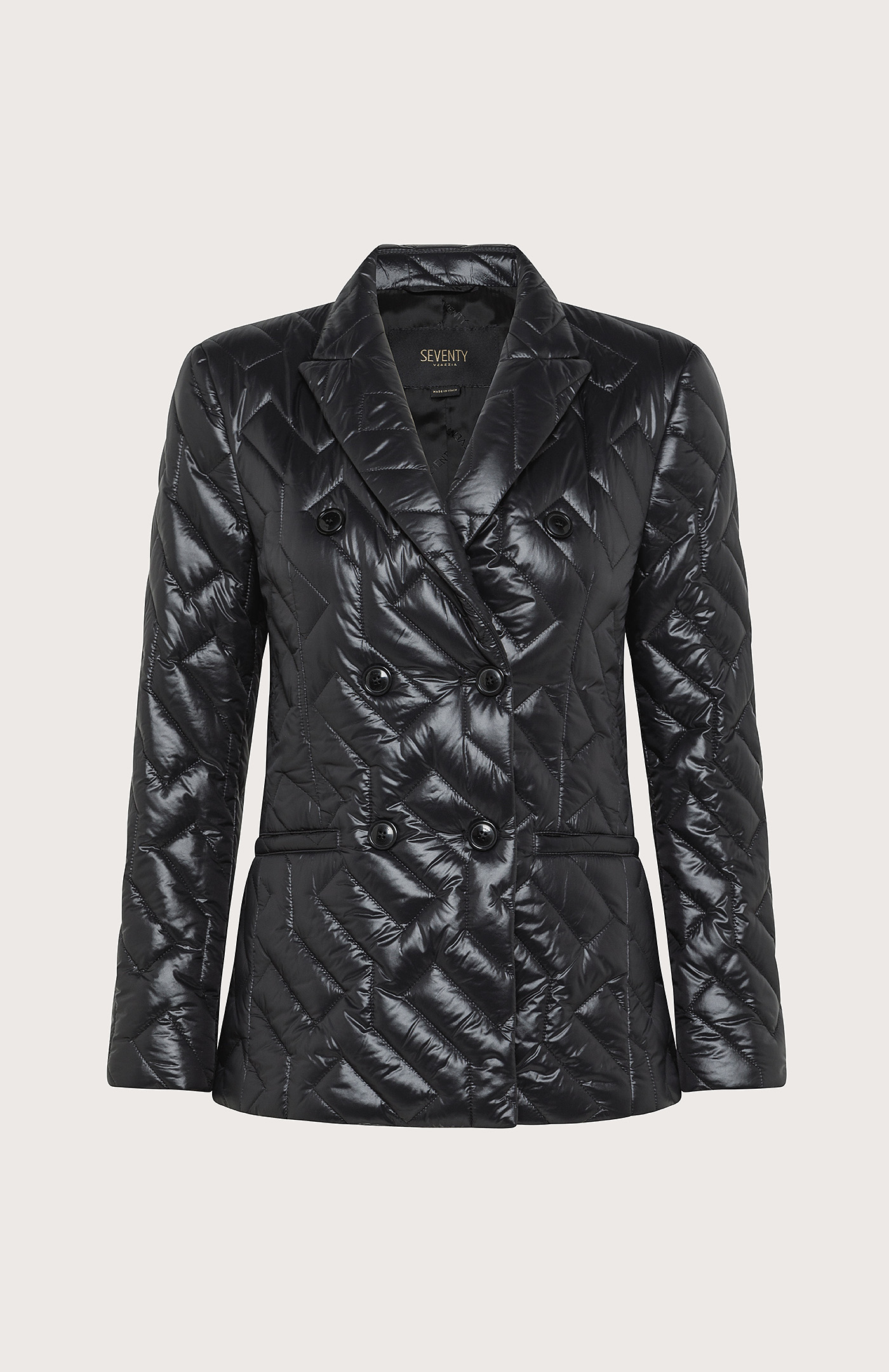 Giacca doppiopetto a maglia
