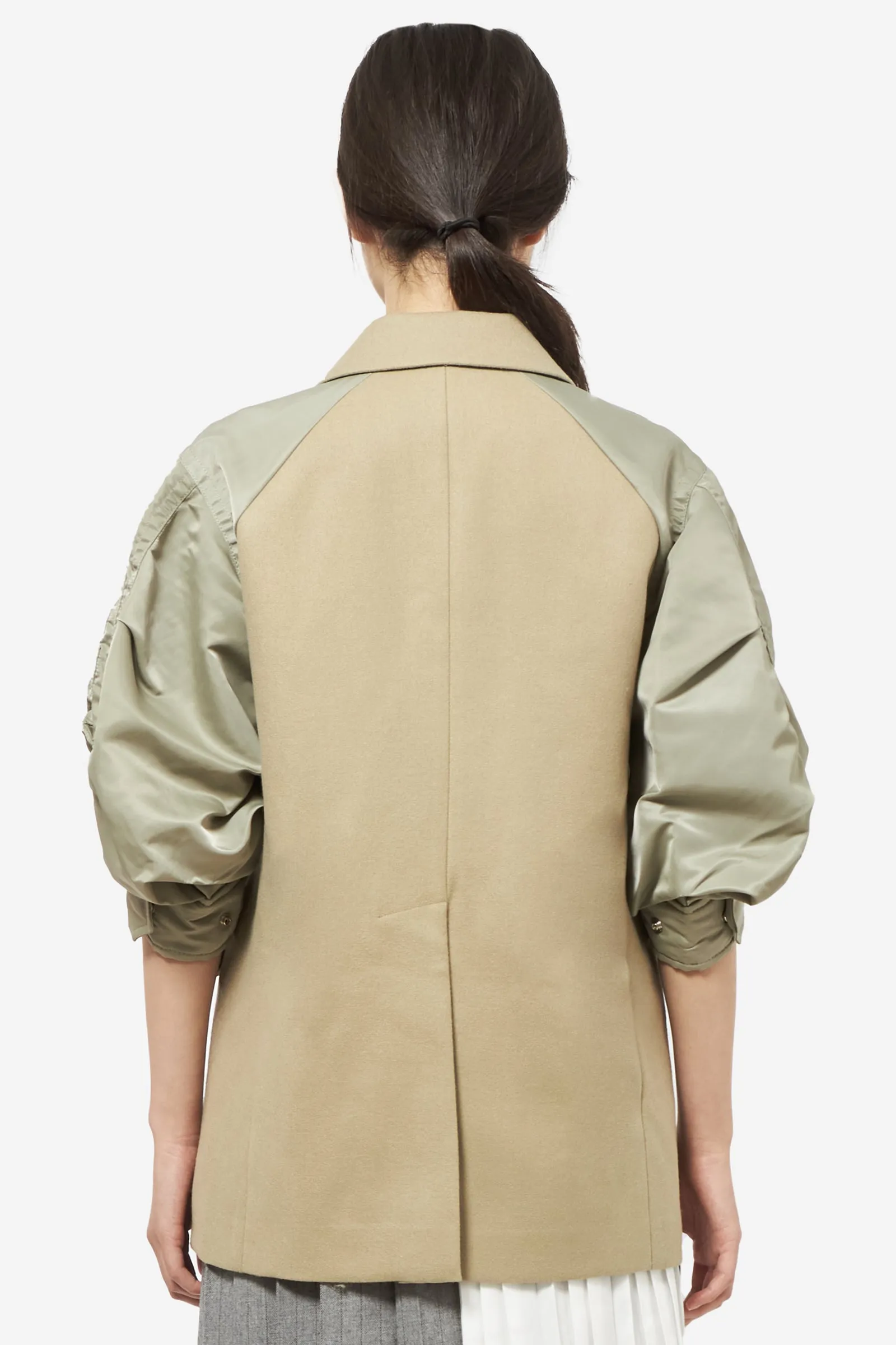 Giacca in lana beige